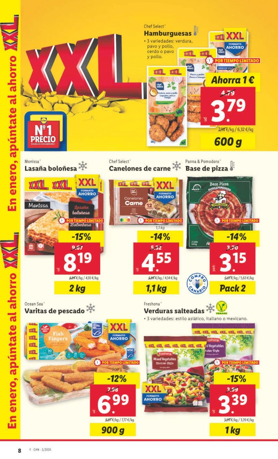 Ofertas de Lidl España de 7 a 12 enero 2025 Ofertas XXL