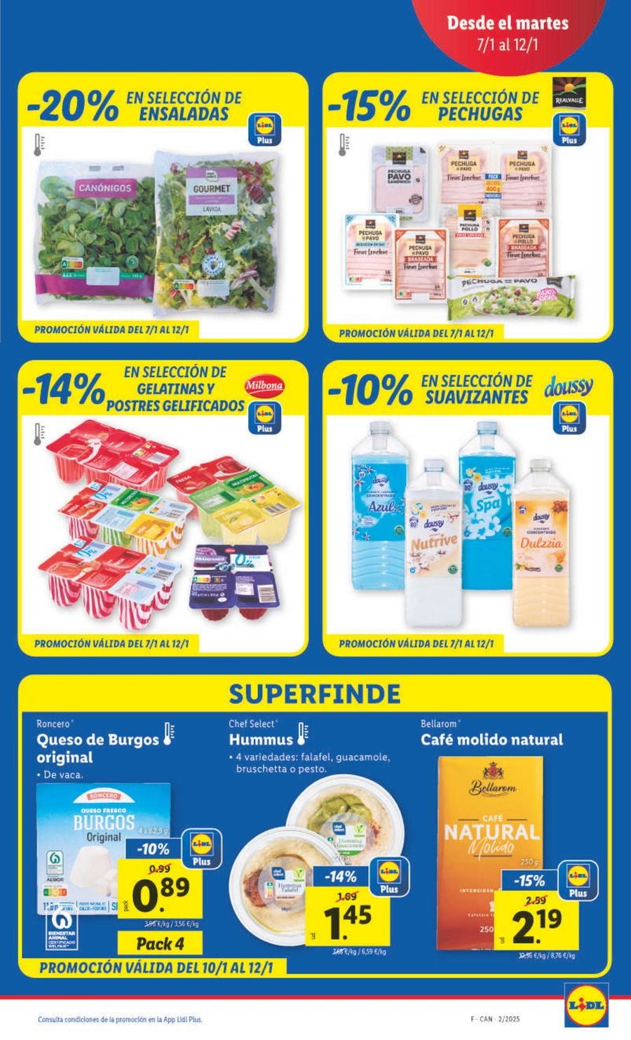Ofertas de Lidl España de 7 a 12 enero 2025 Ofertas XXL