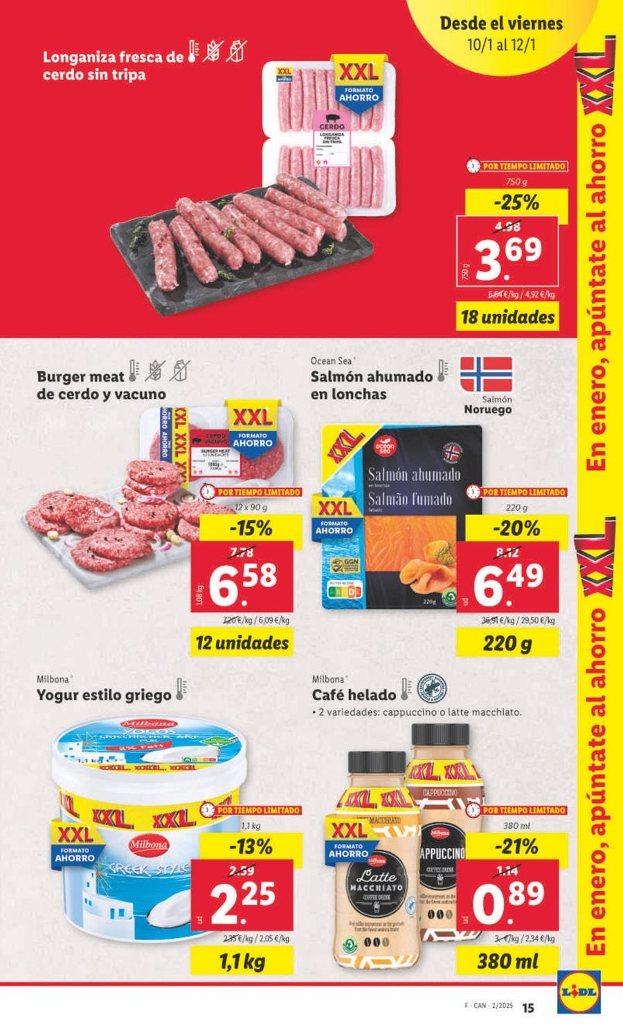 Ofertas de Lidl España de 7 a 12 enero 2025 Ofertas XXL