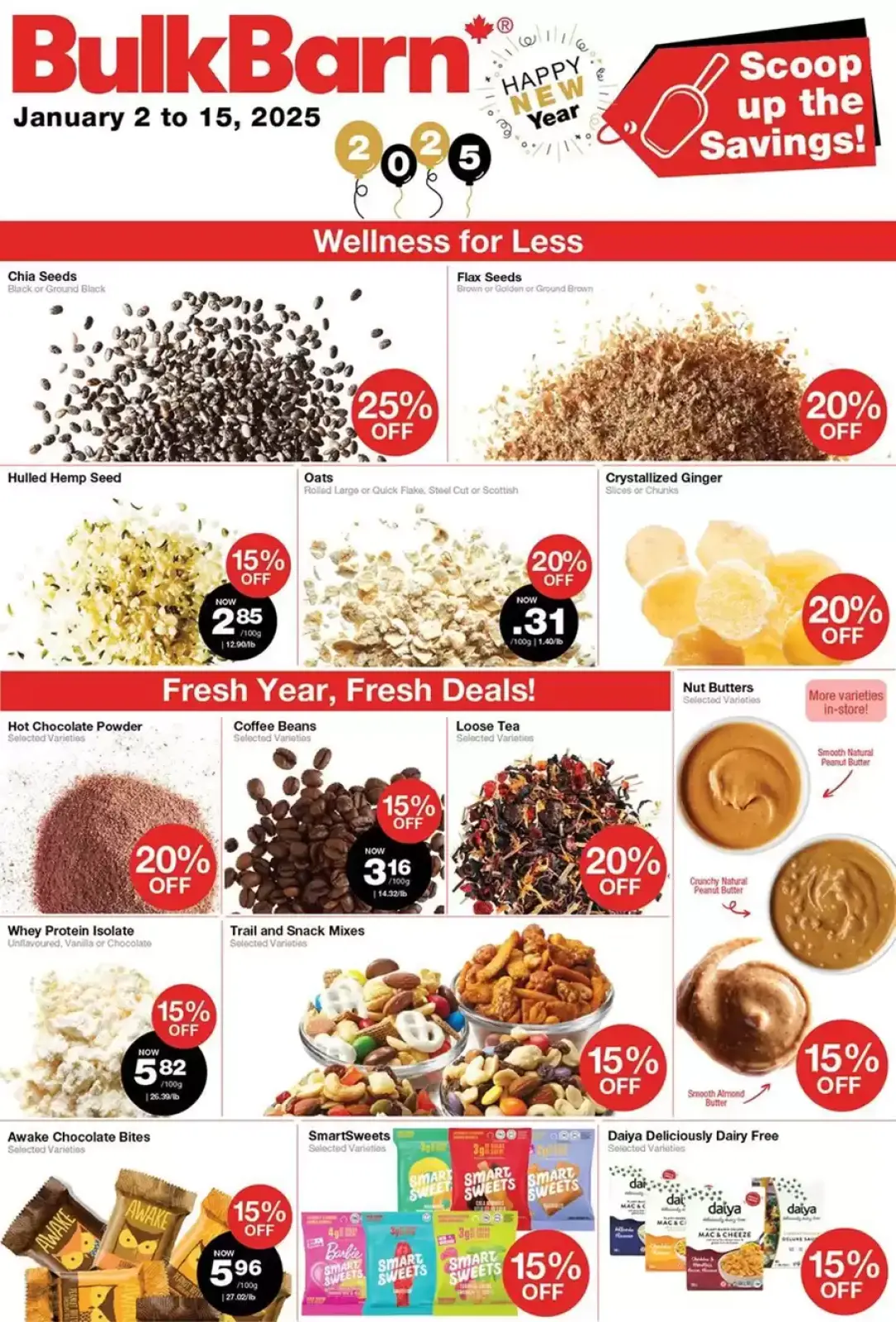 Bulk Barn Canada Offers from 2 to 15 January 2025 Weekly ad - Page 1