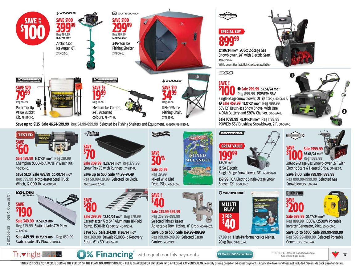 Offres Canadian Tire Canada de 10 à 16 janvier 2025 Offres exclusives