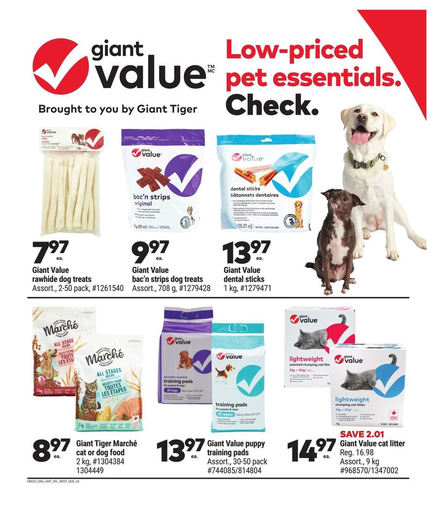 Offres Giant Tiger Canada de 8 à 14 janvier 2025 Prix ​​plus bas