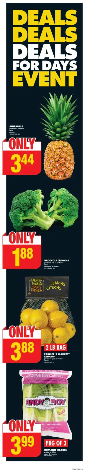 Page 1 in Weekly ad at No Frills Canada