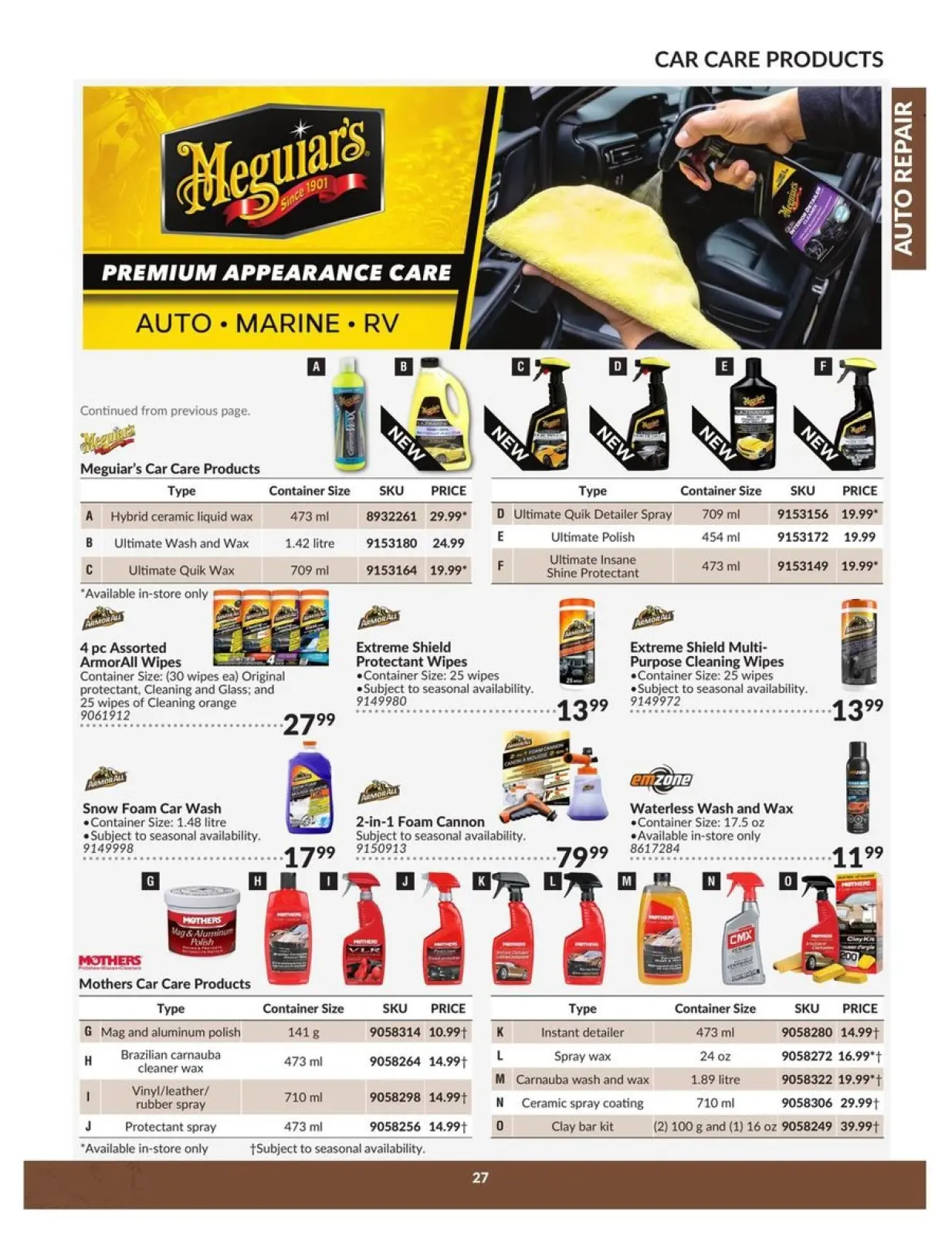 Page 27 in Auto Repair Catalogue at Princess Auto Canada