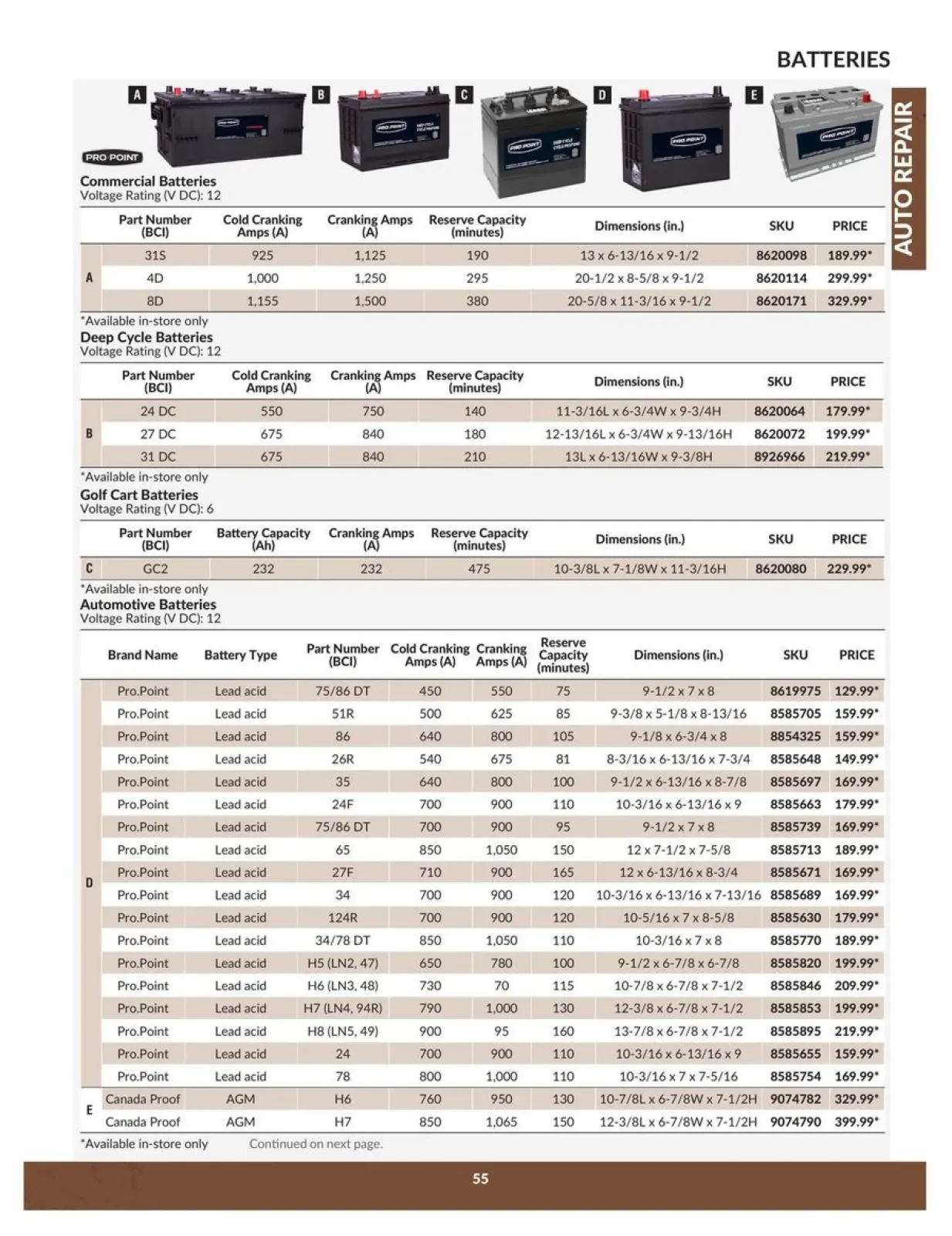 Page 55 in Auto Repair Catalogue at Princess Auto Canada