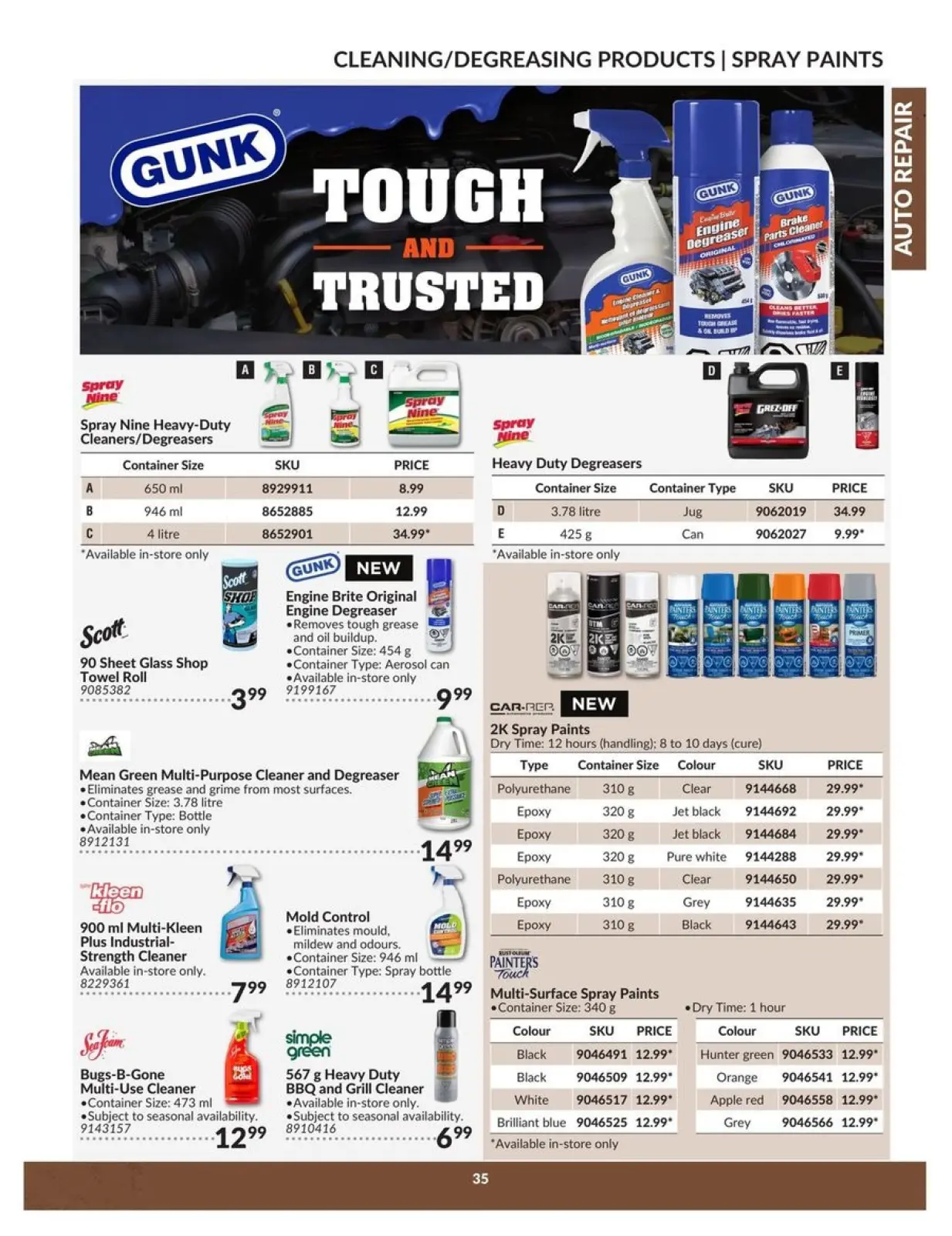 Page 35 in Auto Repair Catalogue at Princess Auto Canada