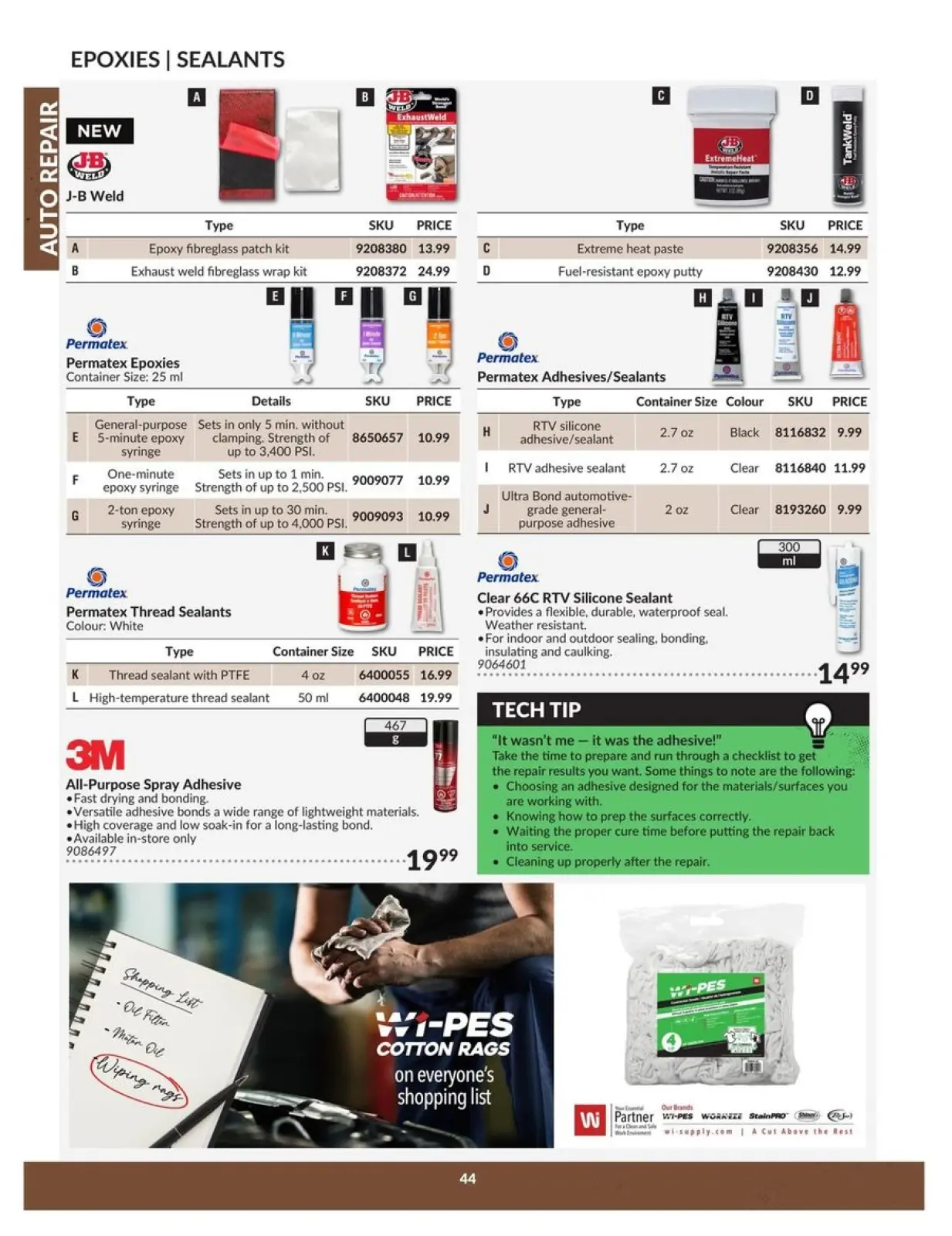 Page 44 in Auto Repair Catalogue at Princess Auto Canada