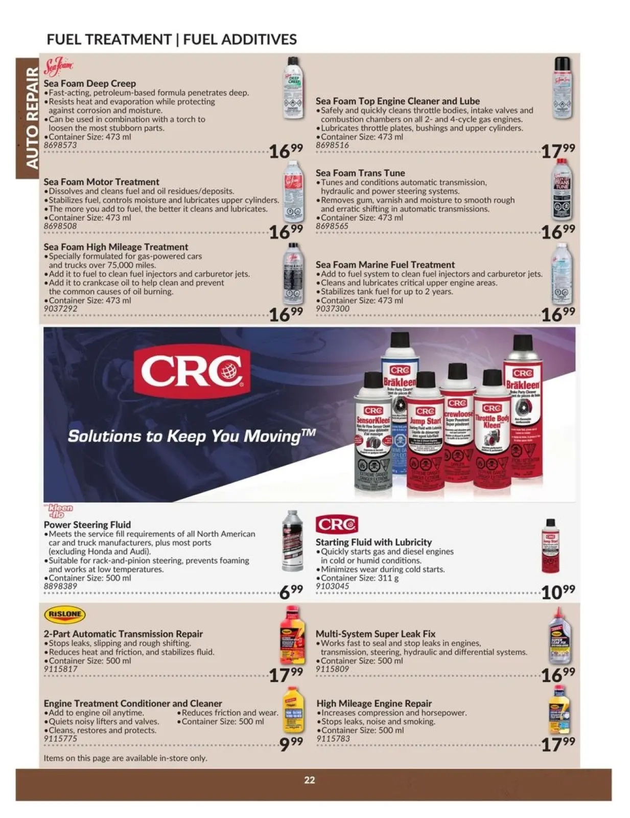 Page 22 in Auto Repair Catalogue at Princess Auto Canada