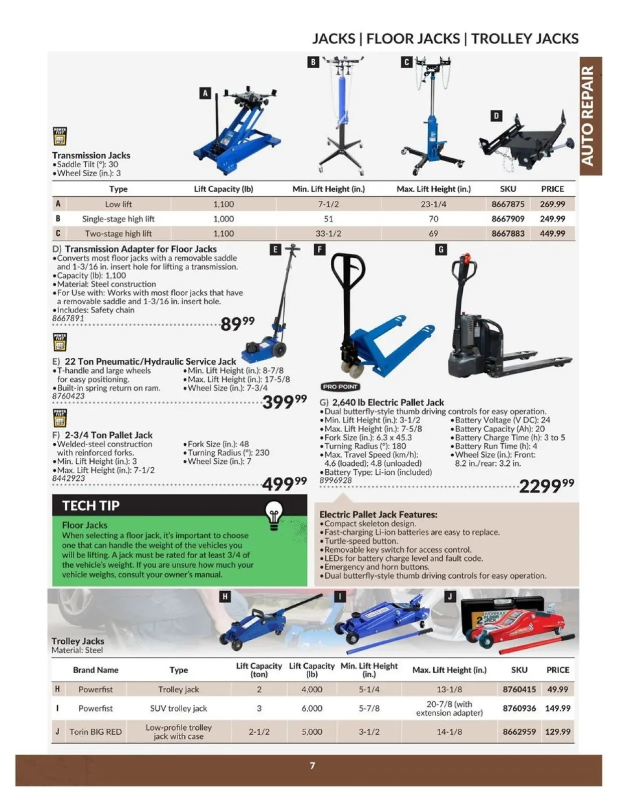 Page 7 in Auto Repair Catalogue at Princess Auto Canada
