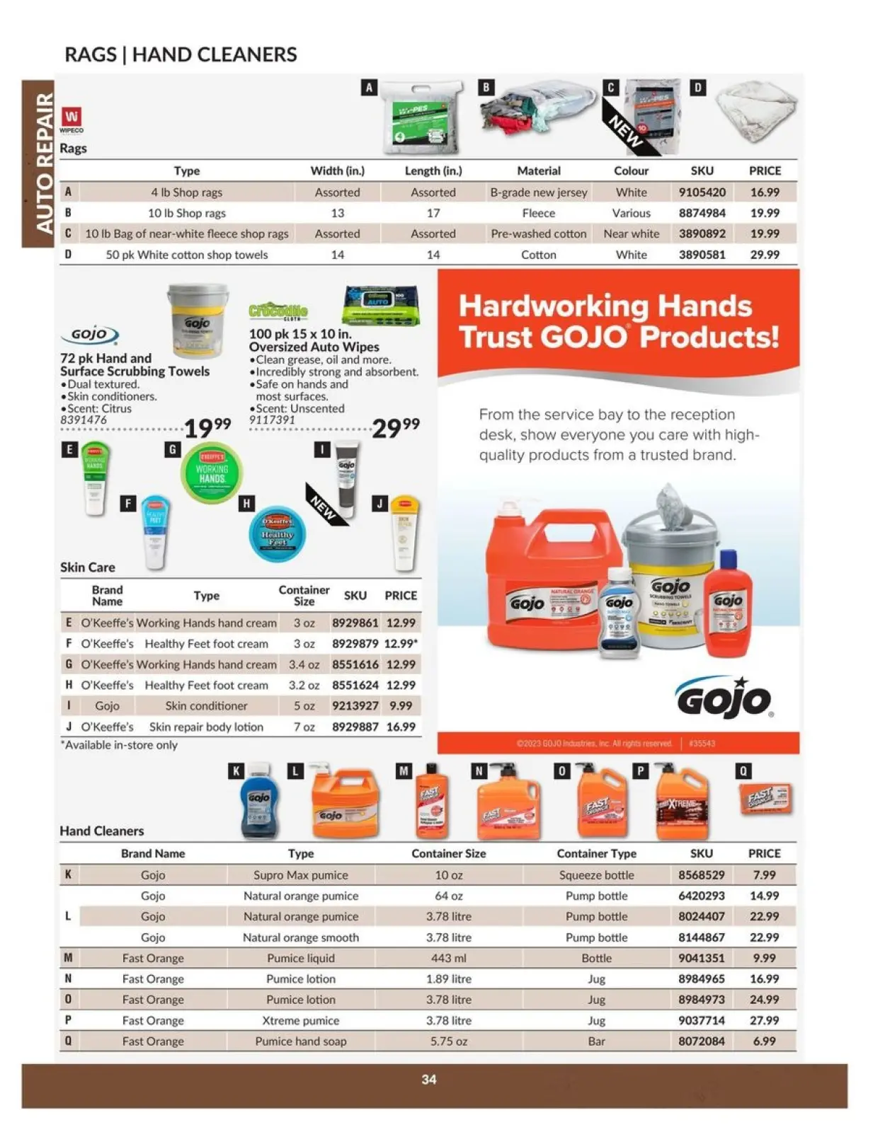 Page 34 in Auto Repair Catalogue at Princess Auto Canada