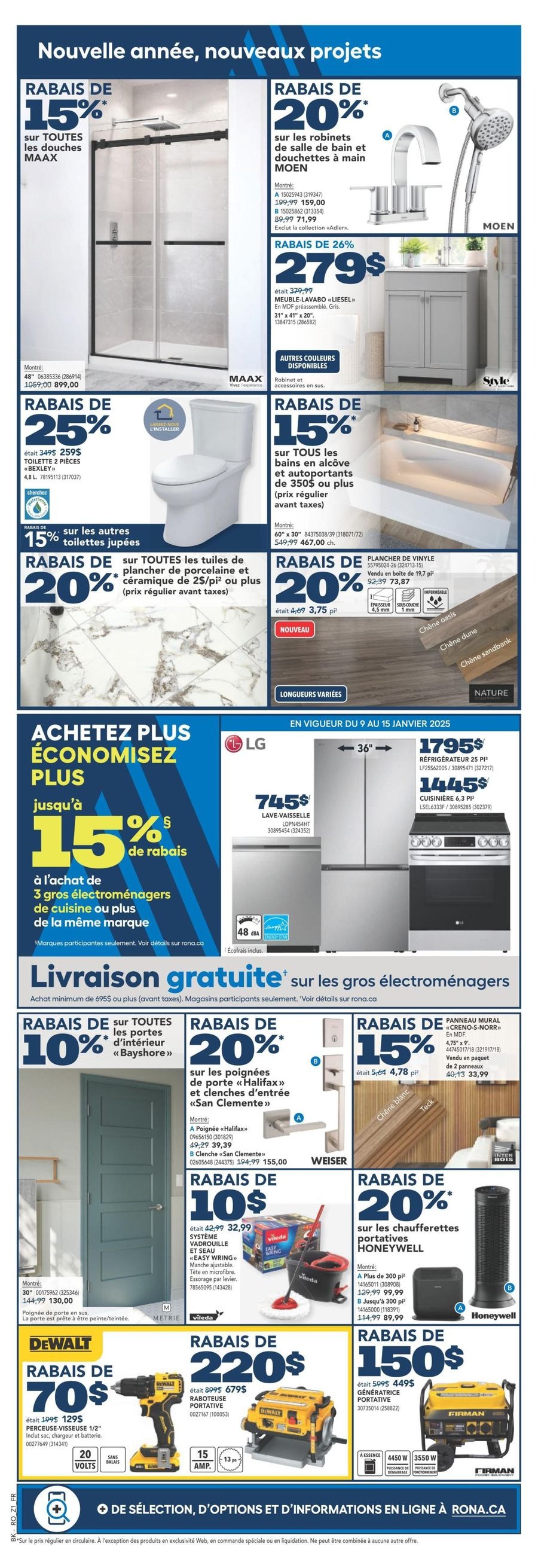 RONA Canada Offers from 9 to 15 January 2025 Exclusive deals