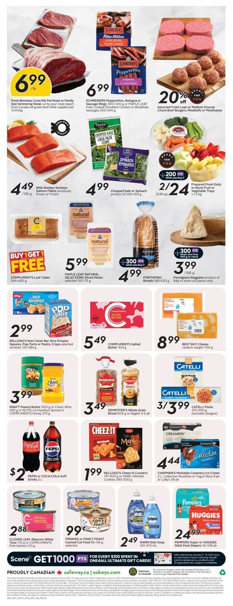 Sobeys Canada Offers from 9 to 15 January 2025 Weekly ad