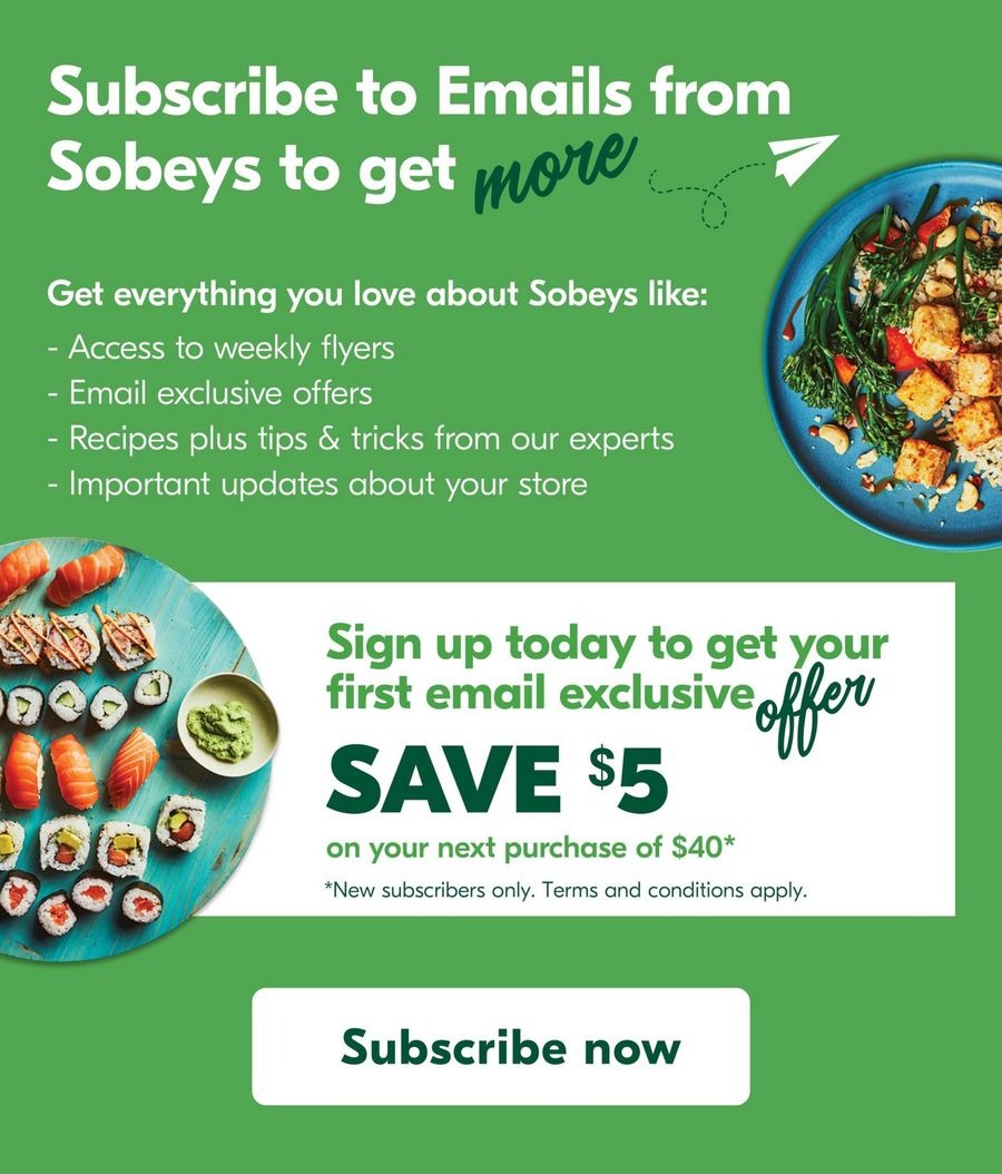 Sobeys Canada Offers from 9 to 15 January 2025 Special Offers