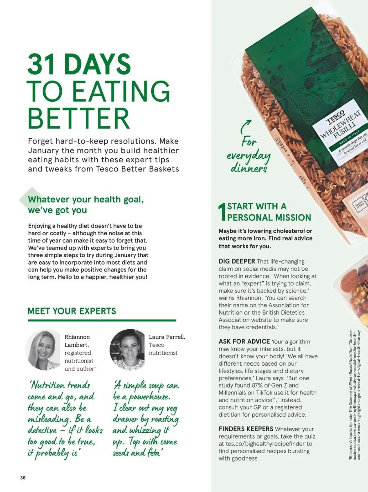 Página 36 en Revista mensual de ofertas en Tesco Reino Unido