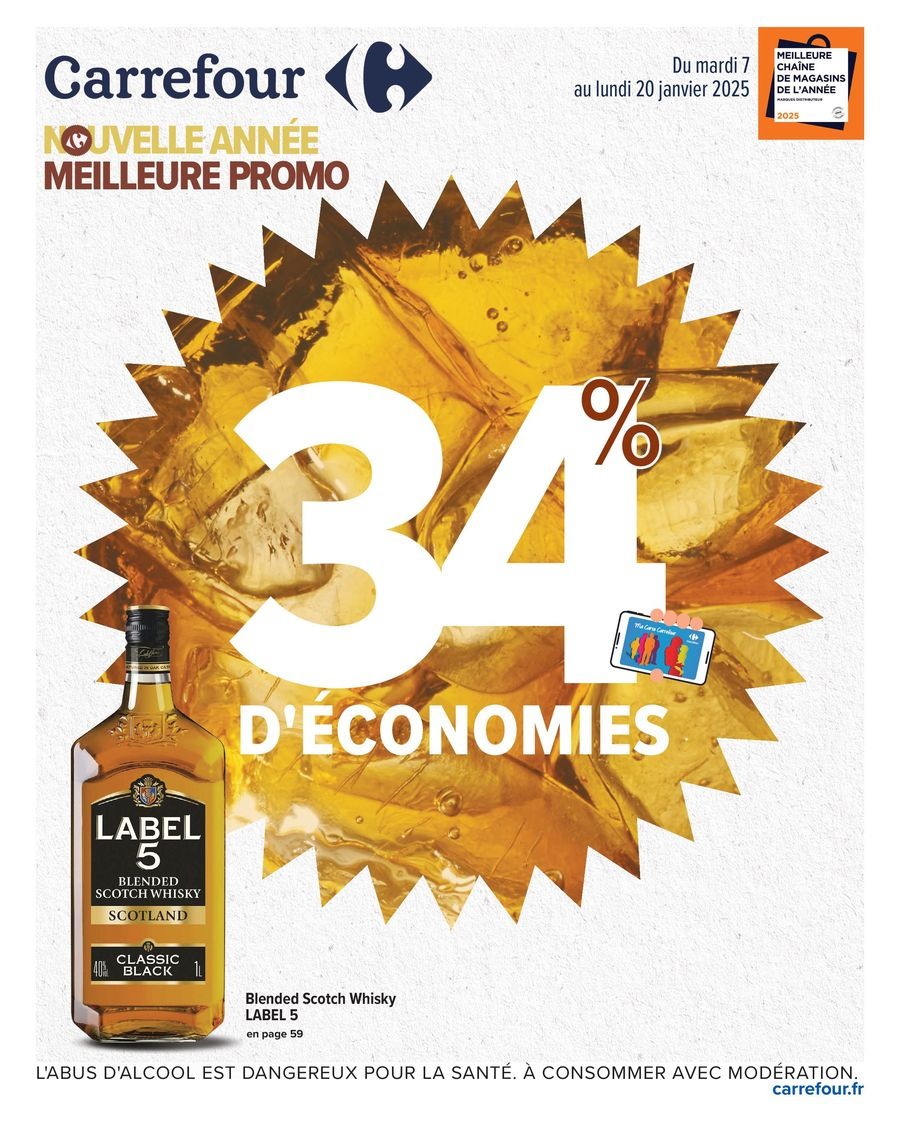 Carrefour France Offers from 7 to 20 January 2025 34% SAVINGS - Page 1