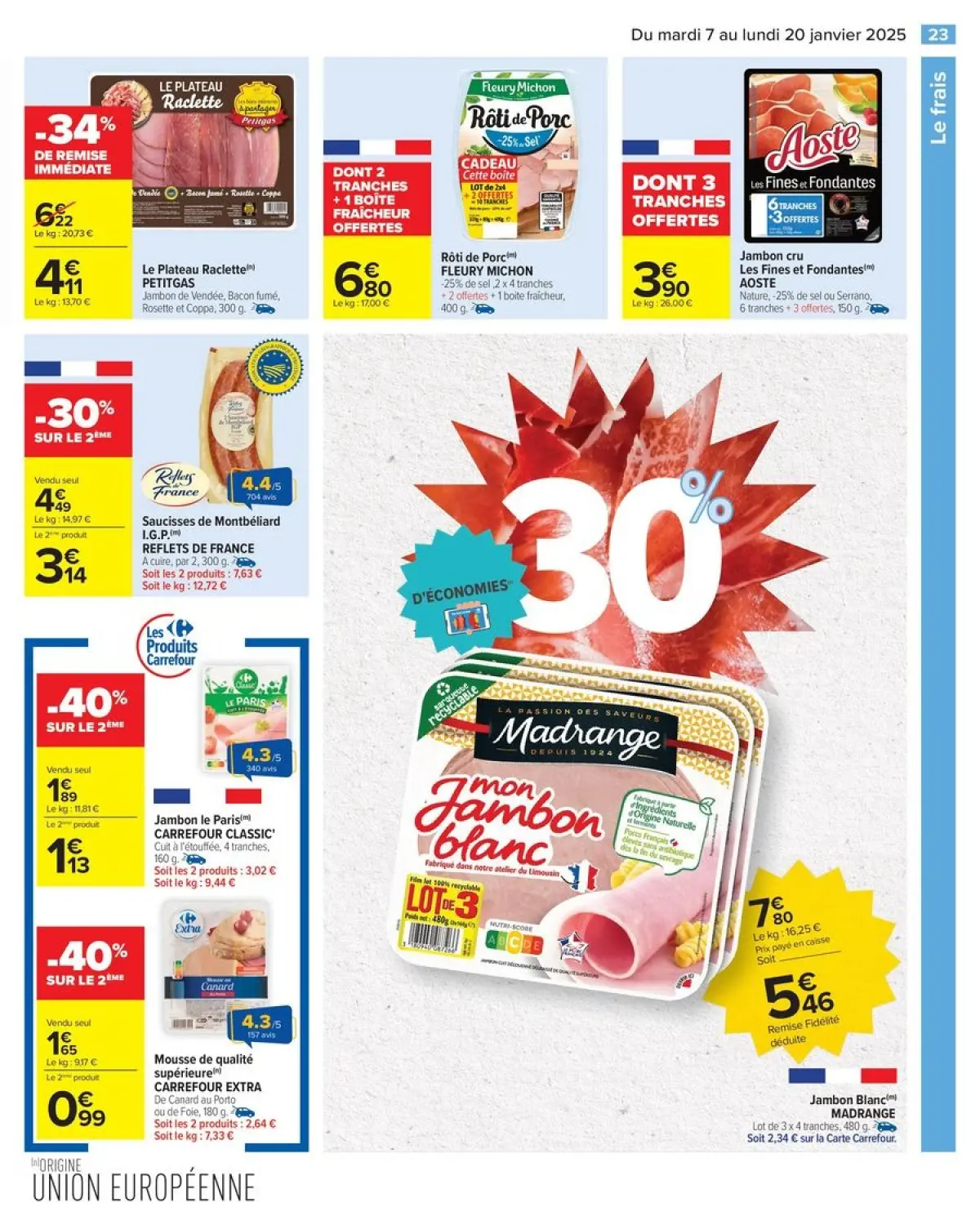Offres Carrefour France de 7 à 20 janvier 2025 34% D'ÉCONOMIES - Page 25