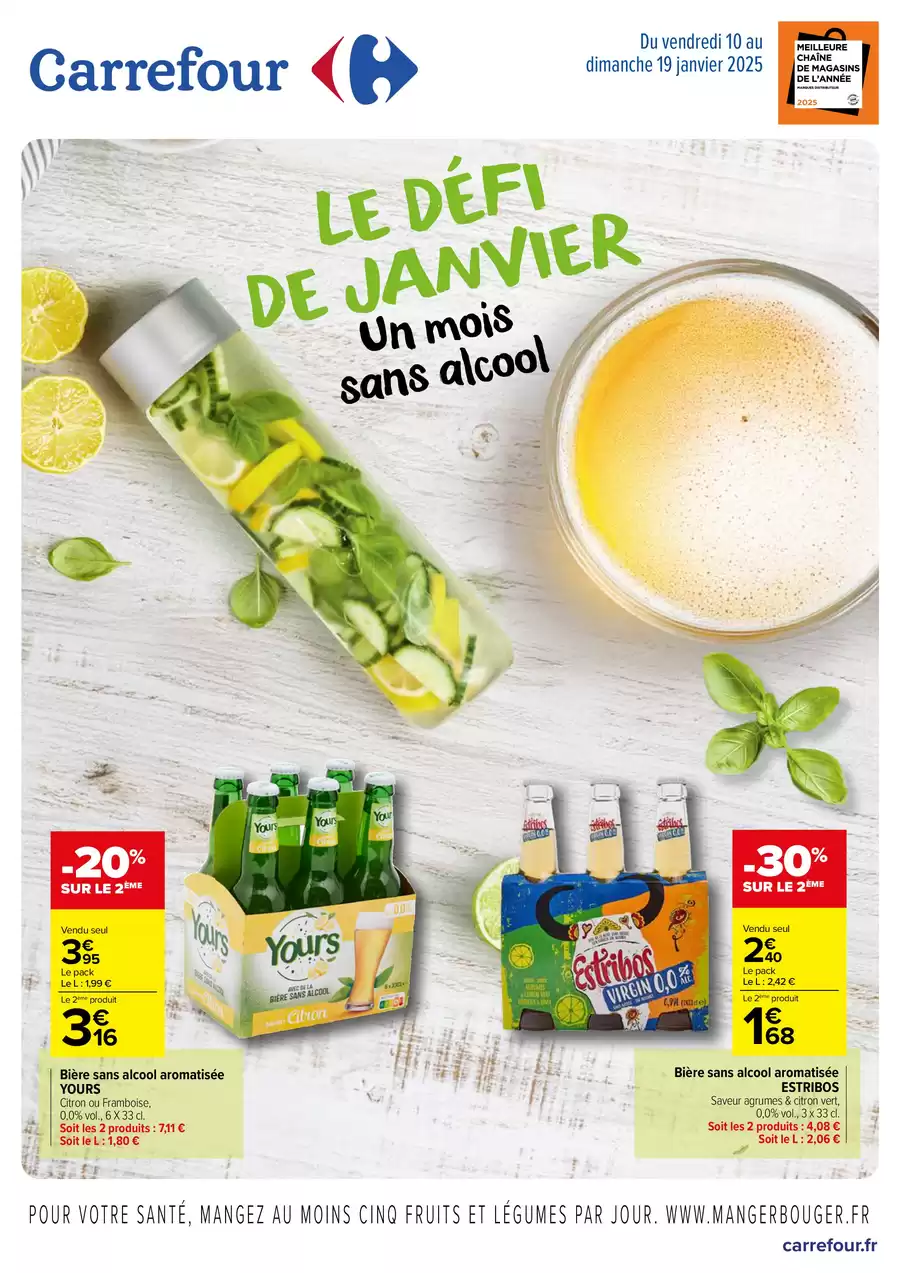 Carrefour France Offers from 10 to 19 January 2025 THE JANUARY CHALLENGE - Page 1