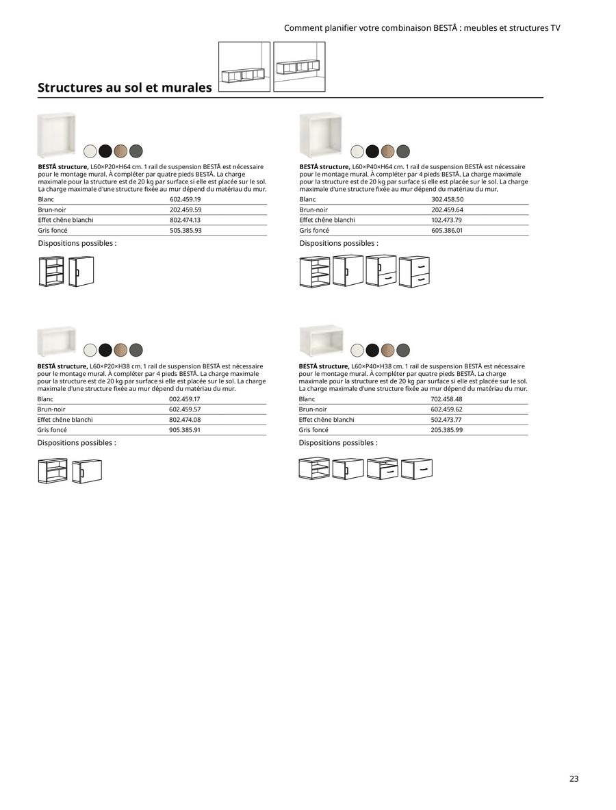 Offres IKEA France de 6 janvier à 31 décembre 2025 BESTÅ rangement
