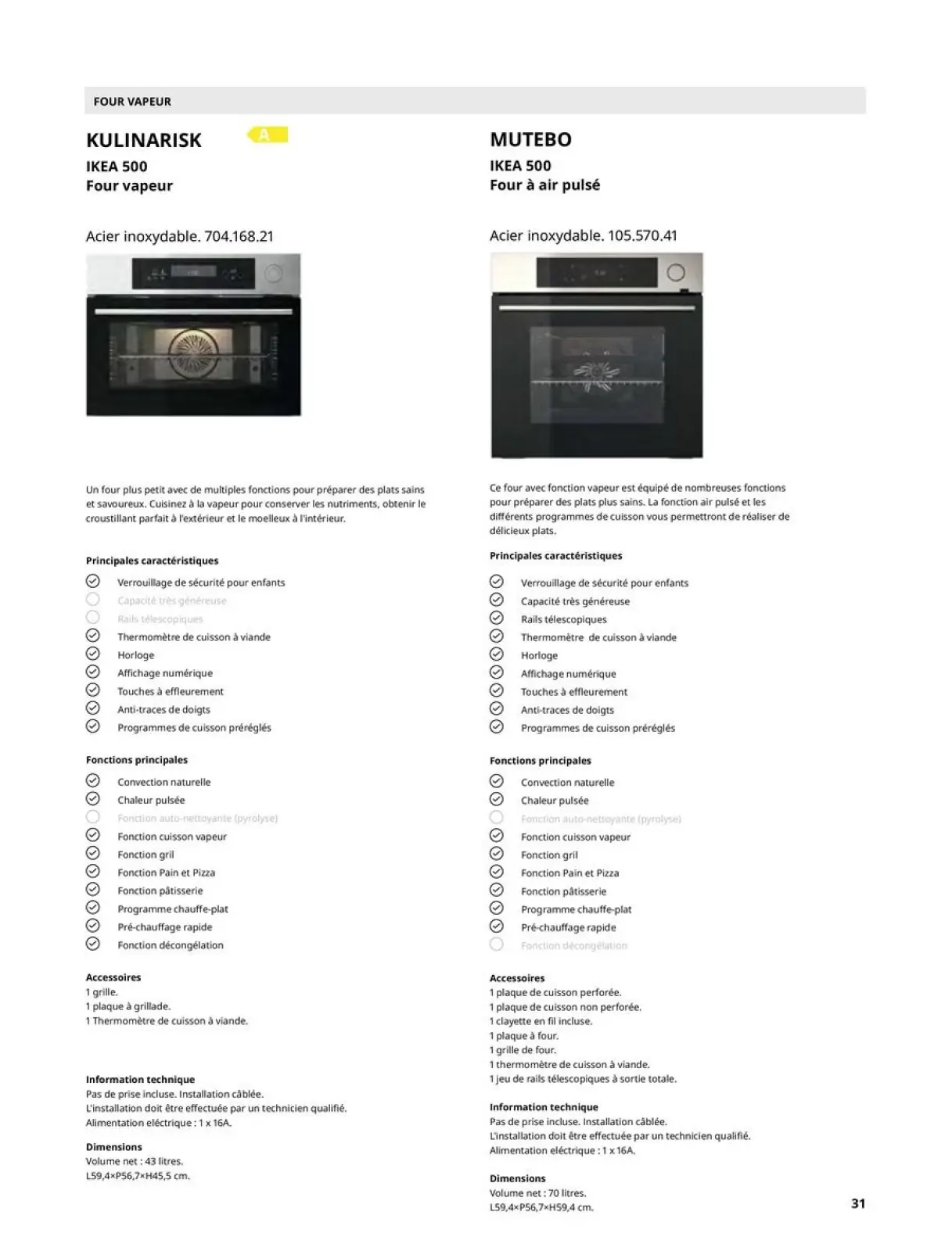 Página 31 en ELECTRODOMÉSTICOS en IKEA Francia