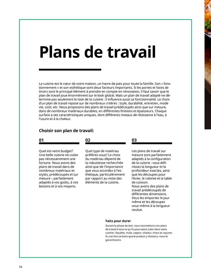 Offres IKEA France de 6 janvier à 31 décembre 2025 CUISINES Guide d’achat