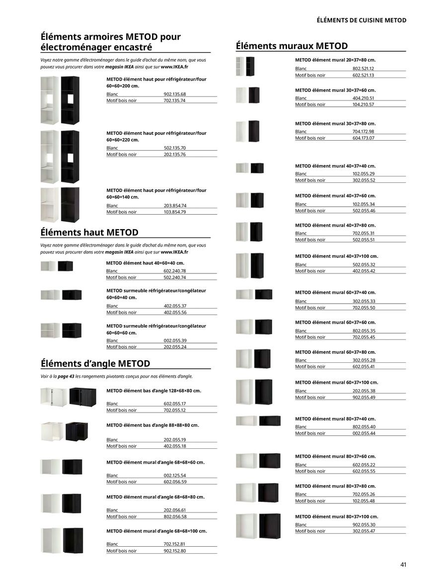 Offres IKEA France de 6 janvier à 31 décembre 2025 CUISINES Guide d’achat