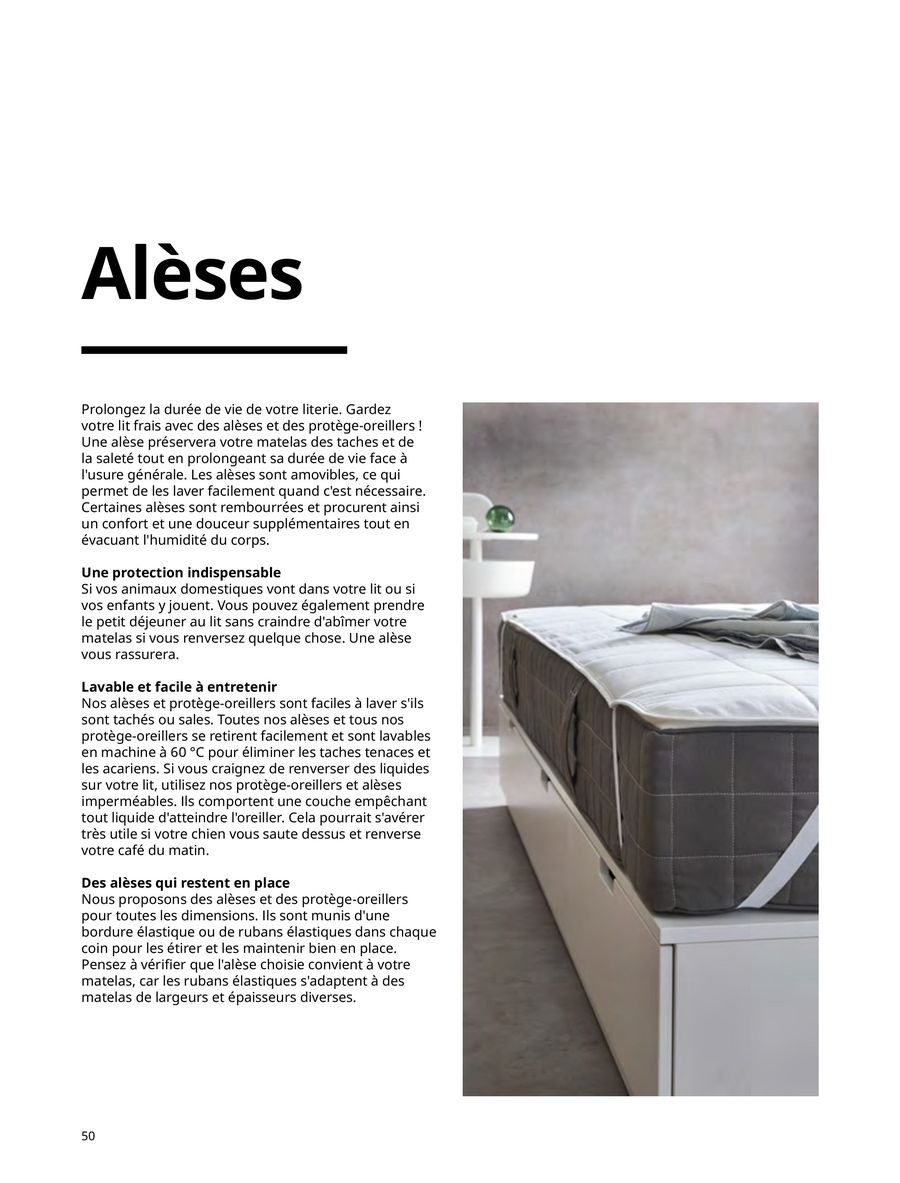 Offres IKEA France de 6 janvier à 31 décembre 2025 Matelas, sommiers, couettes, oreillers, alèses et protèges-oreillers