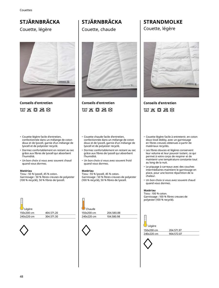 Offres IKEA France de 6 janvier à 31 décembre 2025 Matelas, sommiers, couettes, oreillers, alèses et protèges-oreillers
