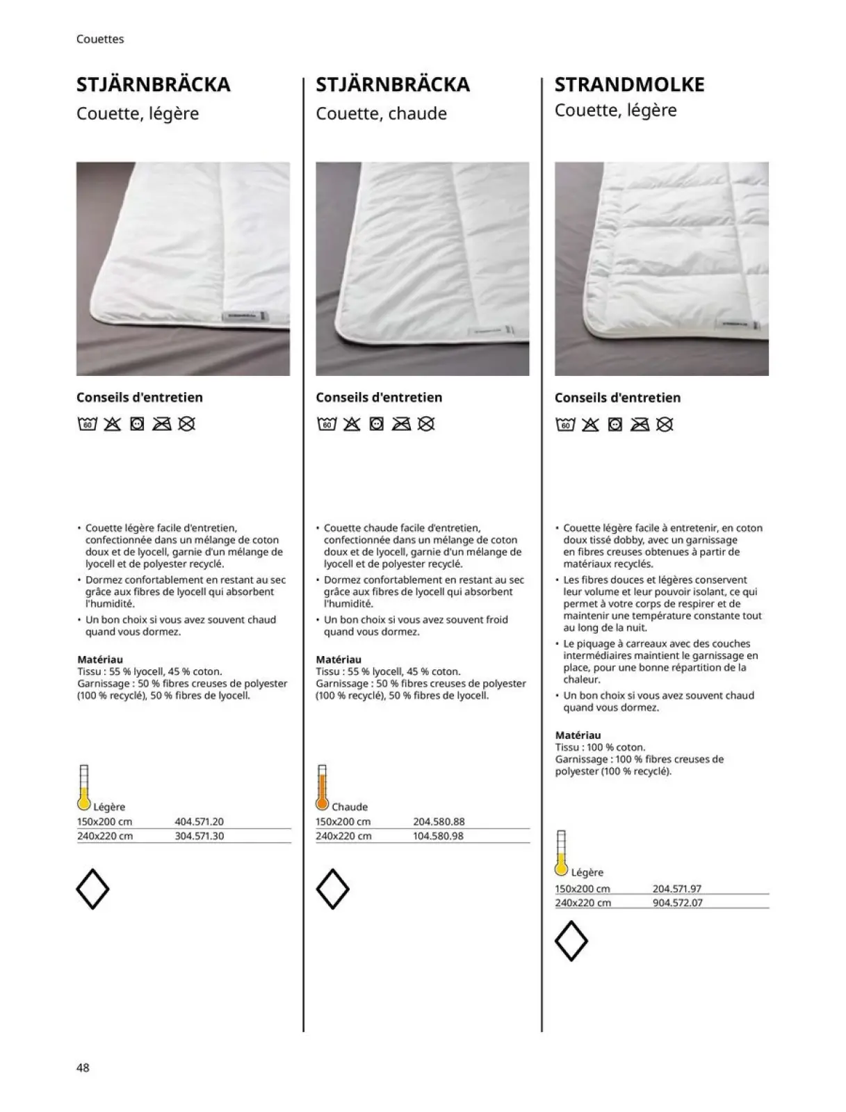 Página 48 en Colchones, somieres, edredones, almohadas, protectores de colchón y protectores de colchón en IKEA Francia