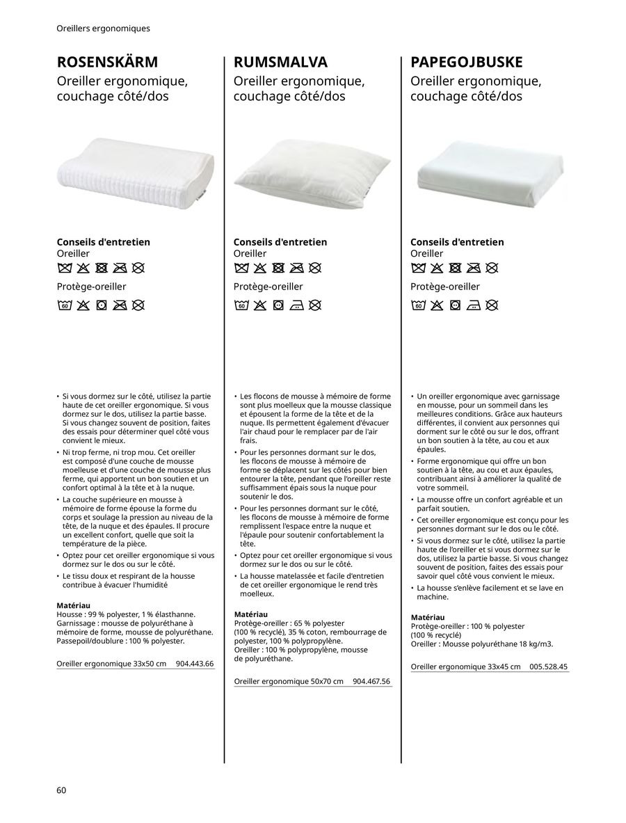 Offres IKEA France de 6 janvier à 31 décembre 2025 Matelas, sommiers, couettes, oreillers, alèses et protèges-oreillers
