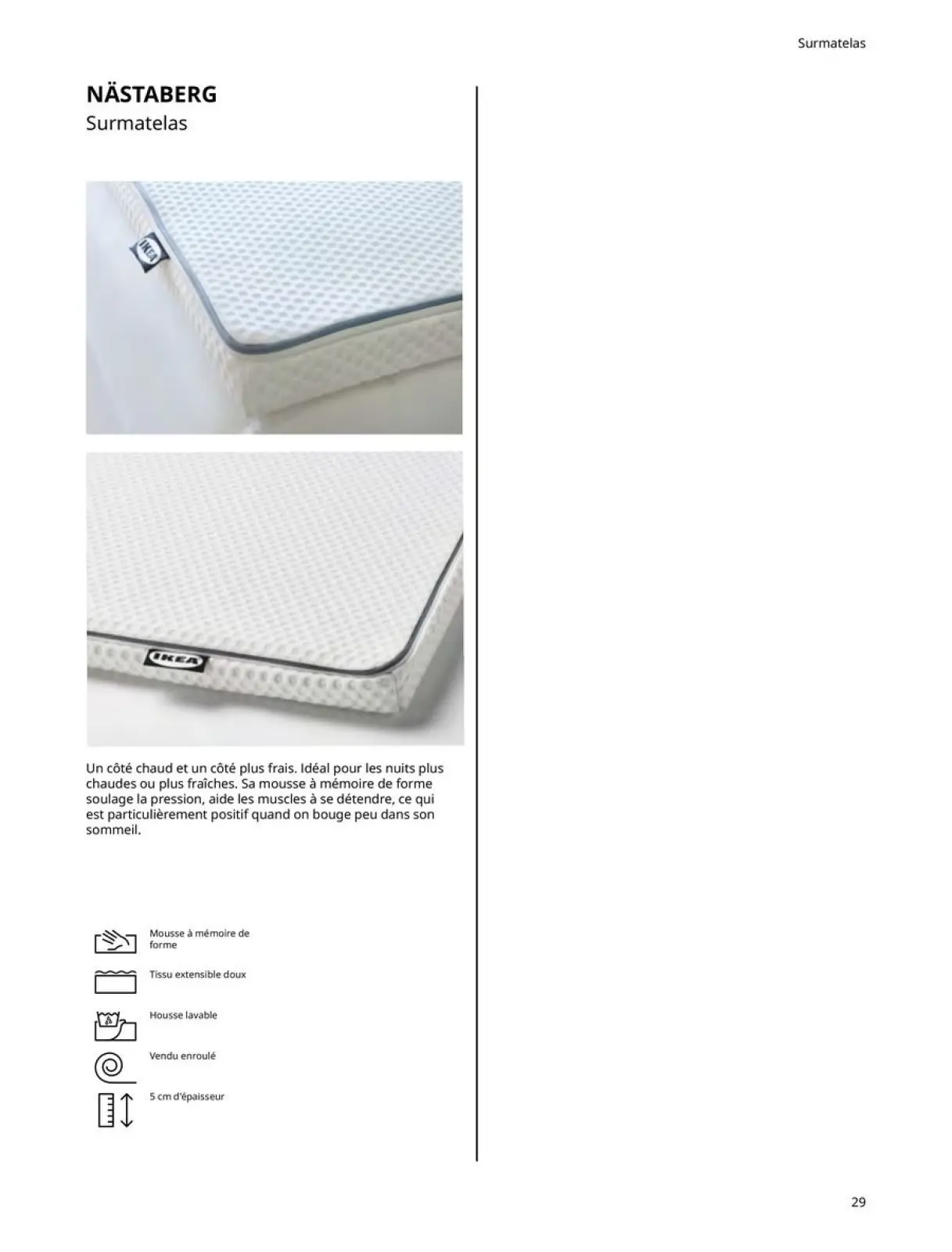 Página 29 en Colchones, somieres, edredones, almohadas, protectores de colchón y protectores de colchón en IKEA Francia