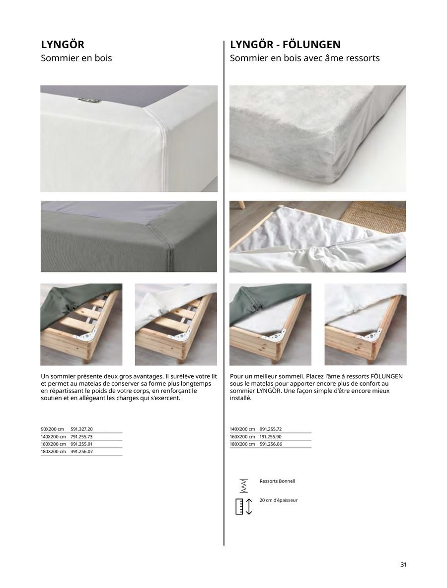 Offres IKEA France de 6 janvier à 31 décembre 2025 Matelas, sommiers, couettes, oreillers, alèses et protèges-oreillers