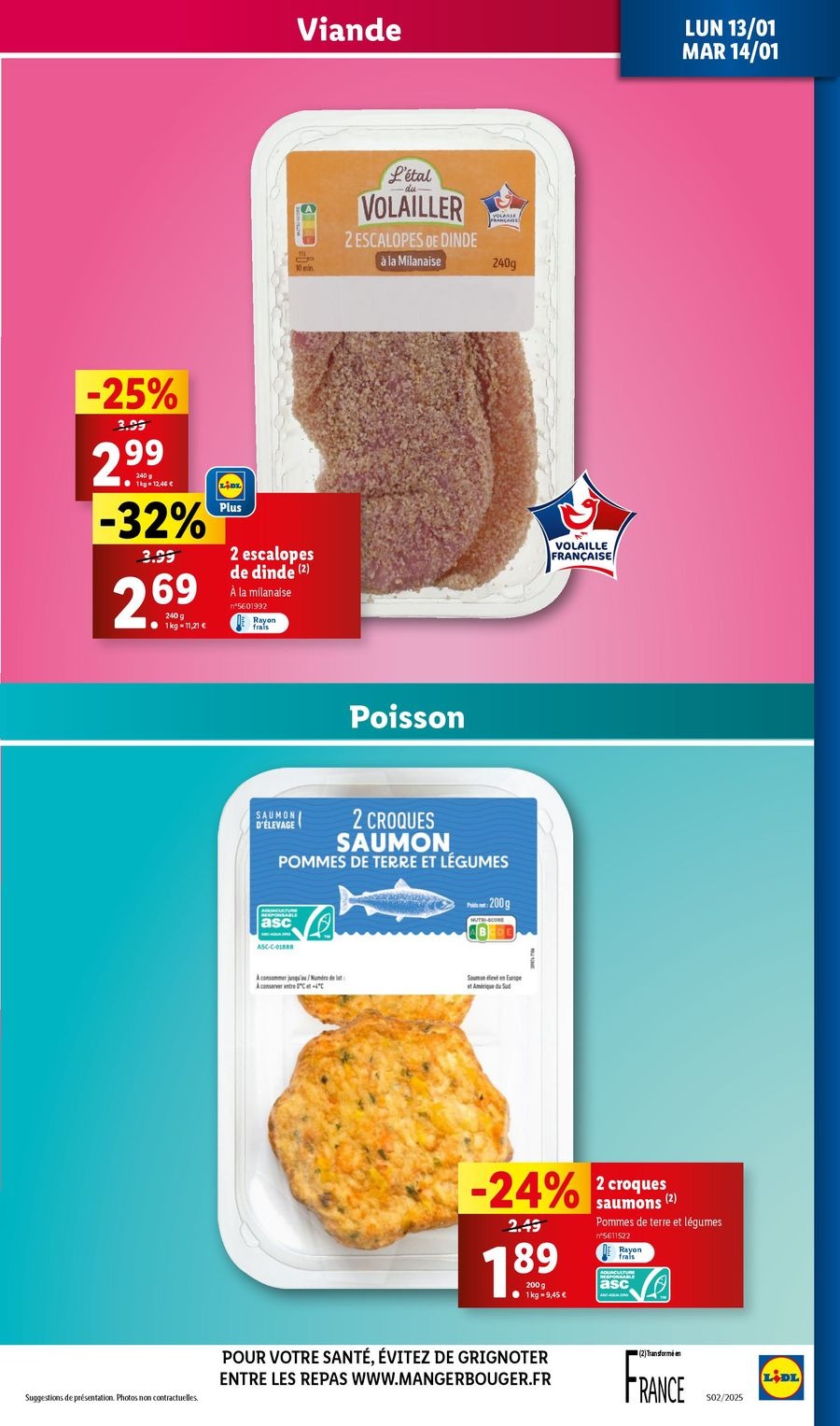 Offres Lidl France de 8 à 14 janvier 2025 Tarifs réduits
