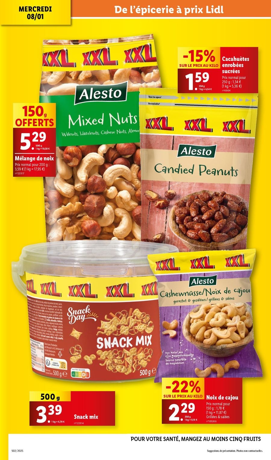 Offres Lidl France de 8 à 14 janvier 2025 Tarifs réduits