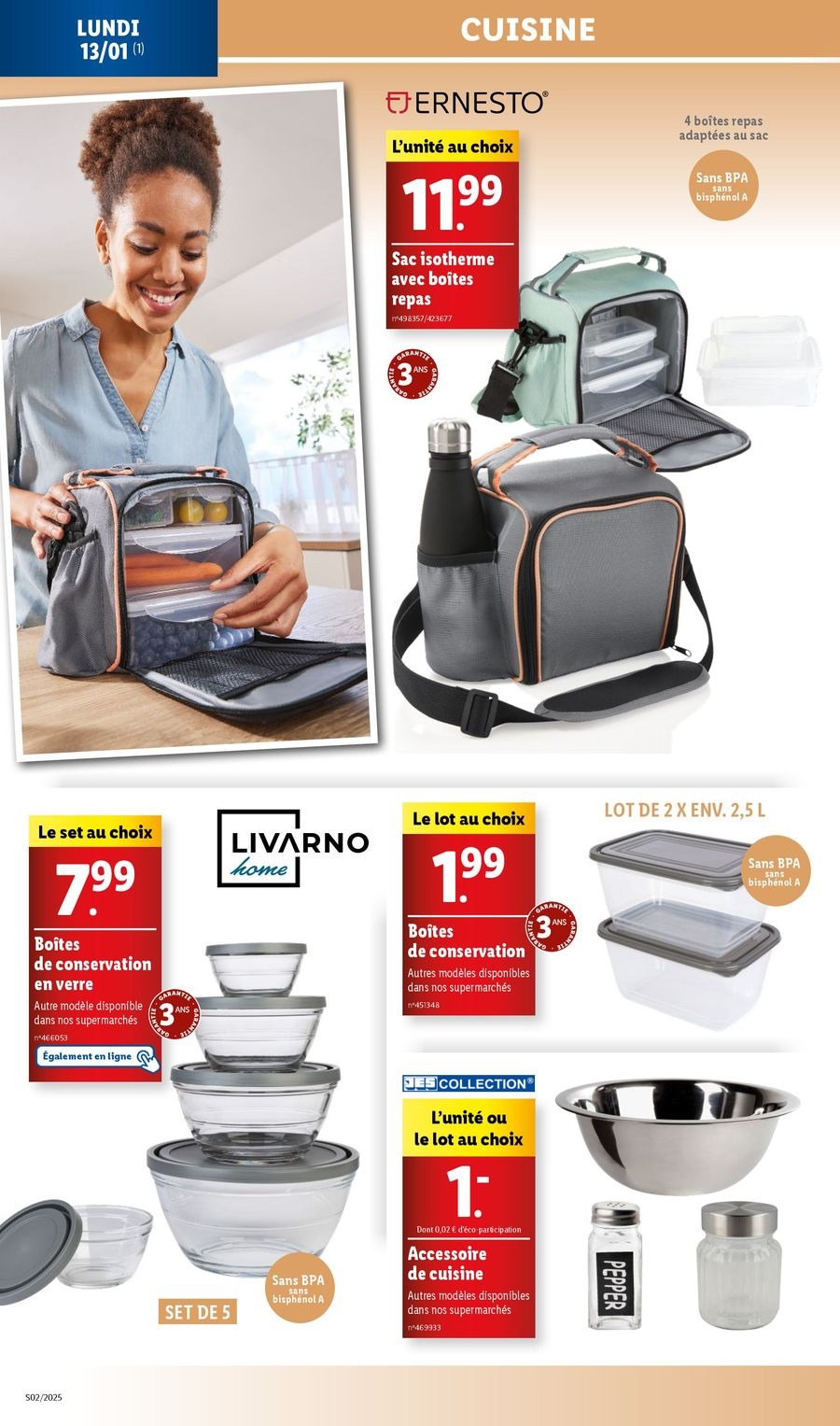 Offres Lidl France de 8 à 14 janvier 2025 Tarifs réduits