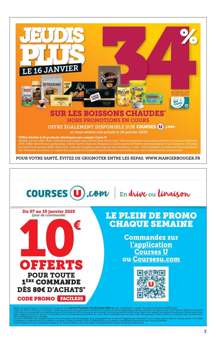 Offres U Express France de 7 à 19 janvier 2025 Temps fort bébé