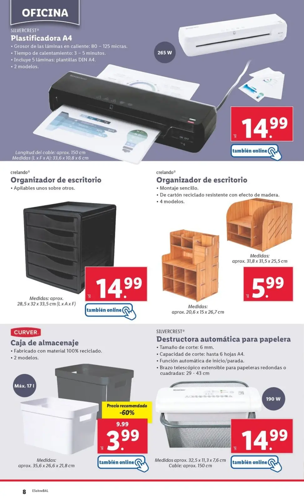 Page 8 dans Offres du bazar chez Lidl Espagne