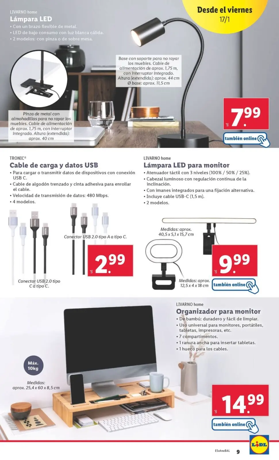 Page 9 dans Offres du bazar chez Lidl Espagne