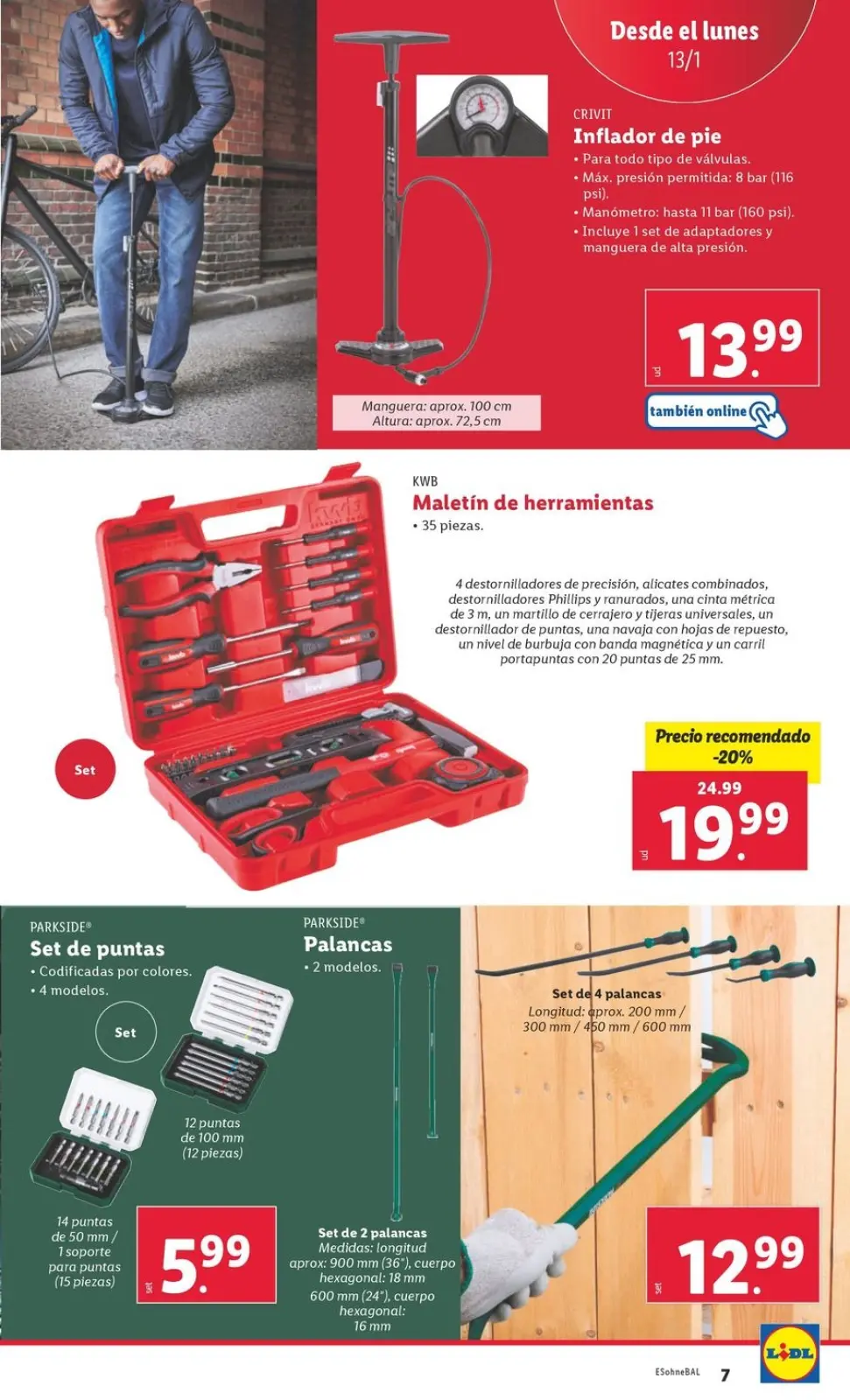 Page 7 dans Offres du bazar chez Lidl Espagne