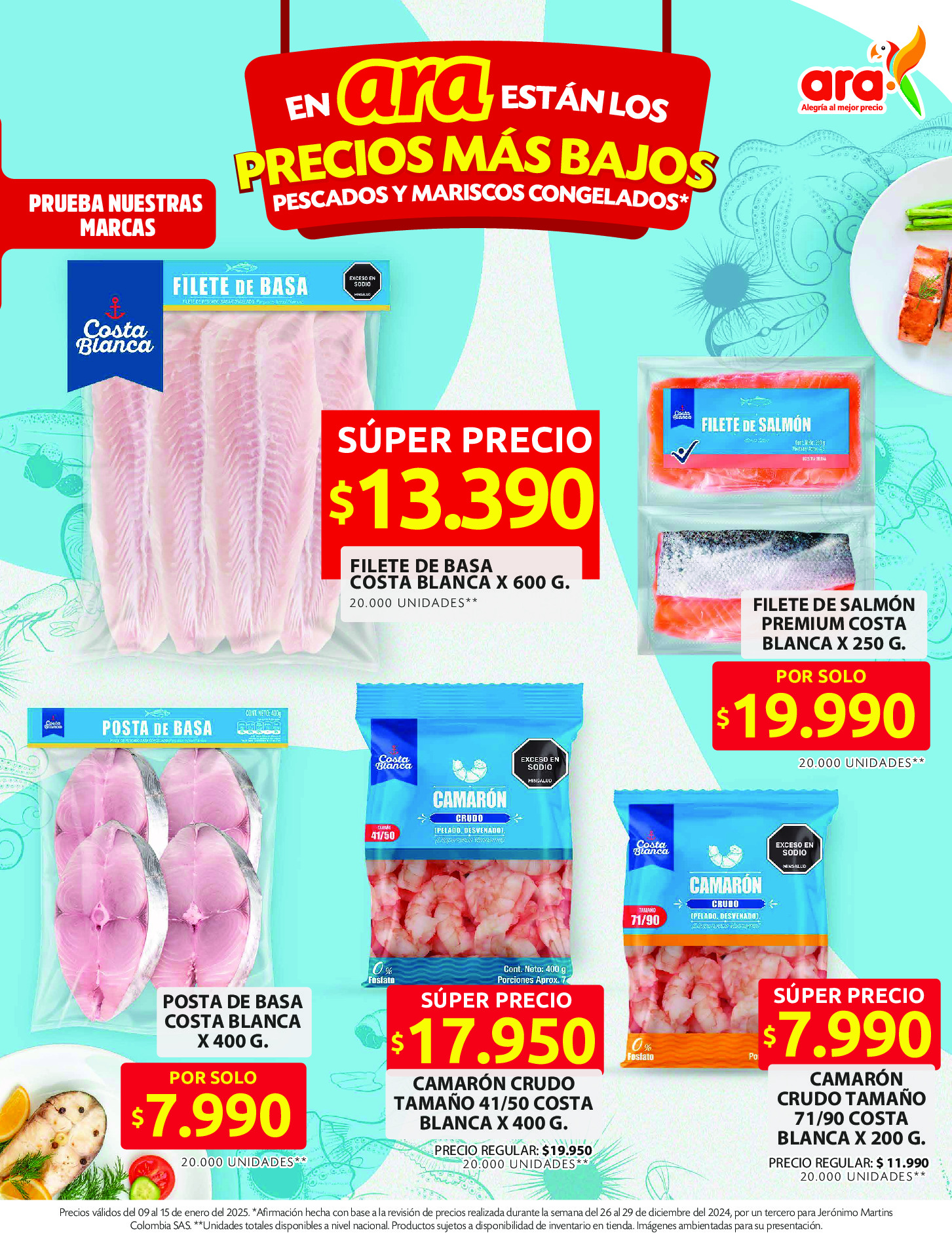Ara stores Colombia Offers from 9 to 15 January 2025 Offers of the week