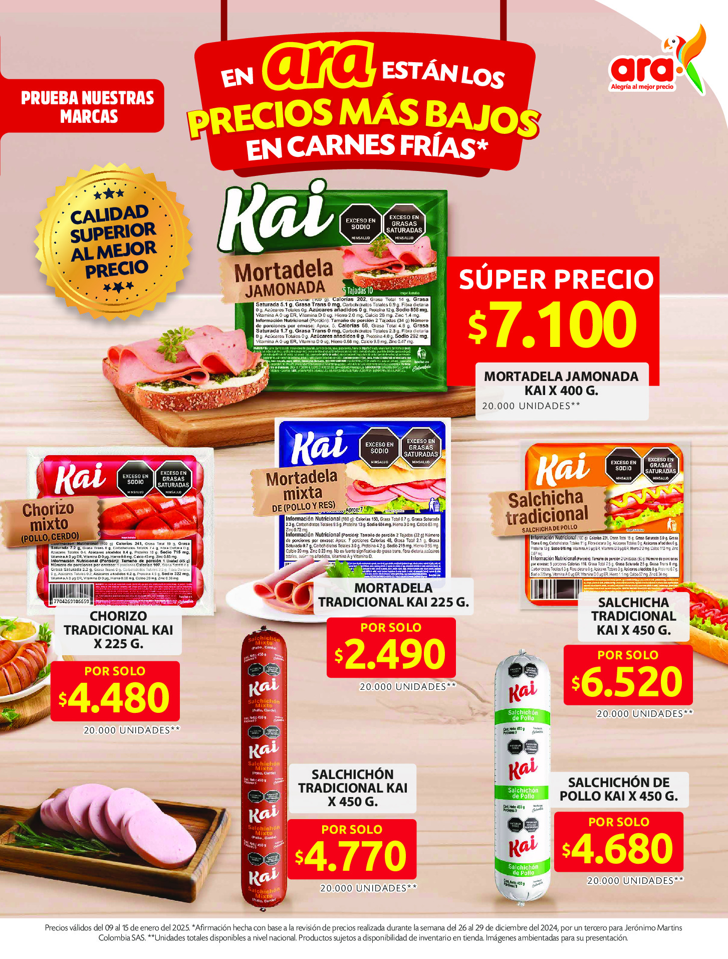 Ara stores Colombia Offers from 9 to 15 January 2025 Offers of the week