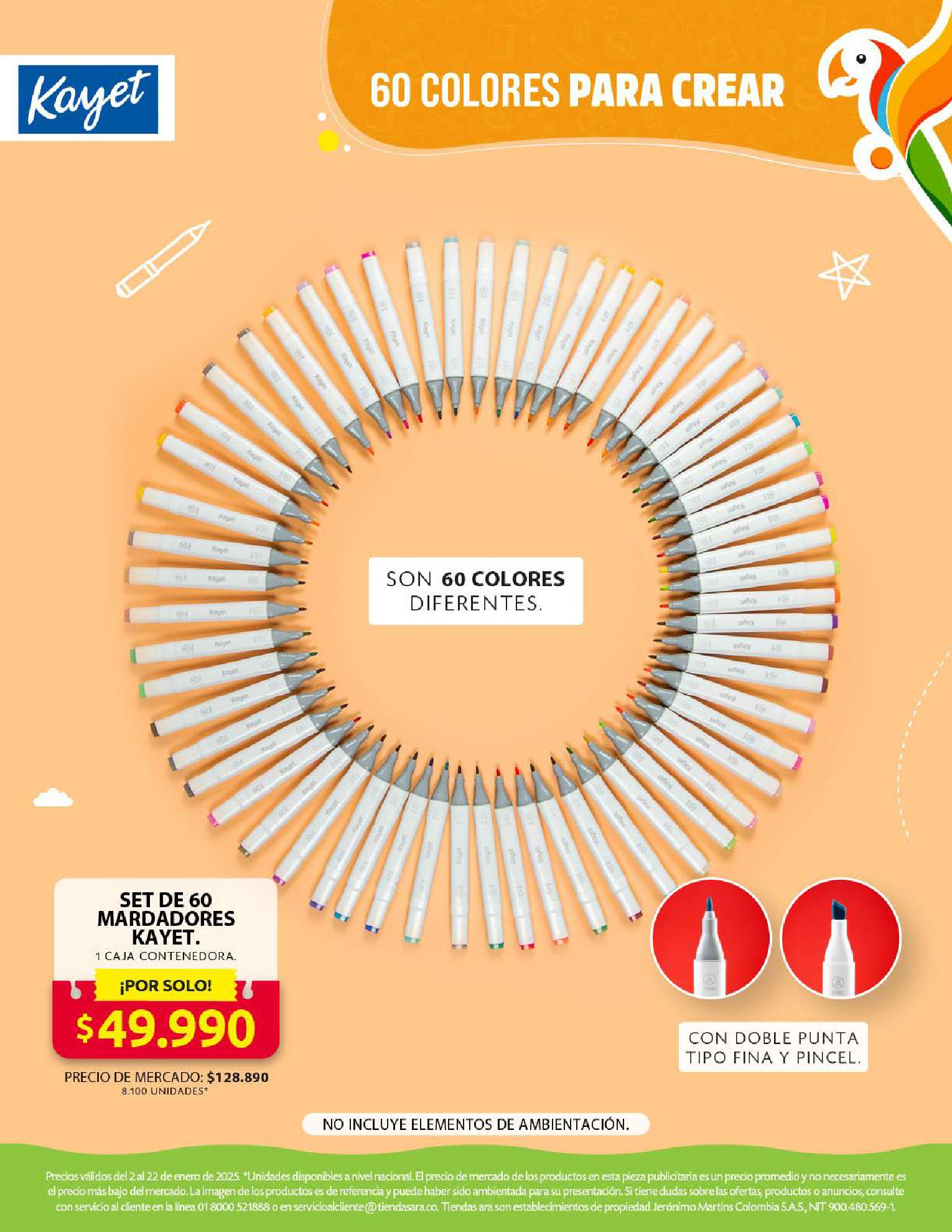 Ara stores Colombia Offers from 2 to 22 January 2025 Back to School Deals