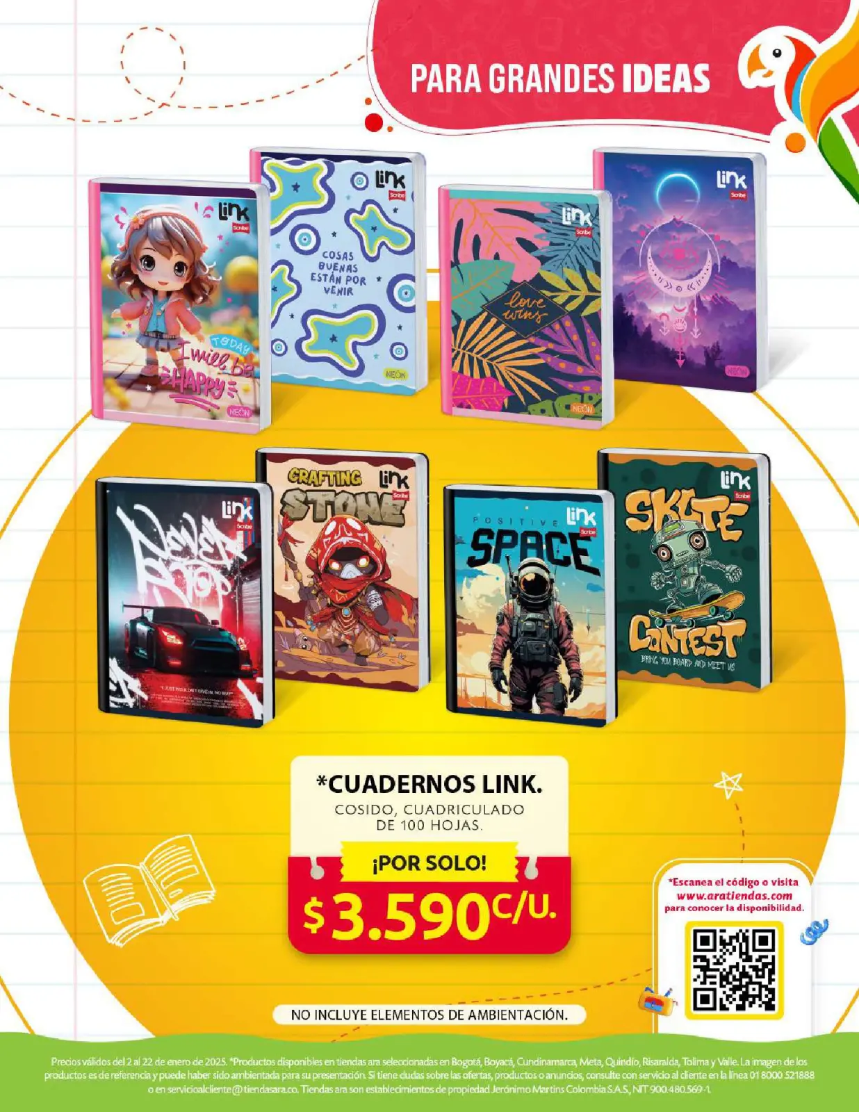 Page 3 dans Offres de rentrée chez Magasins Ara Colombie