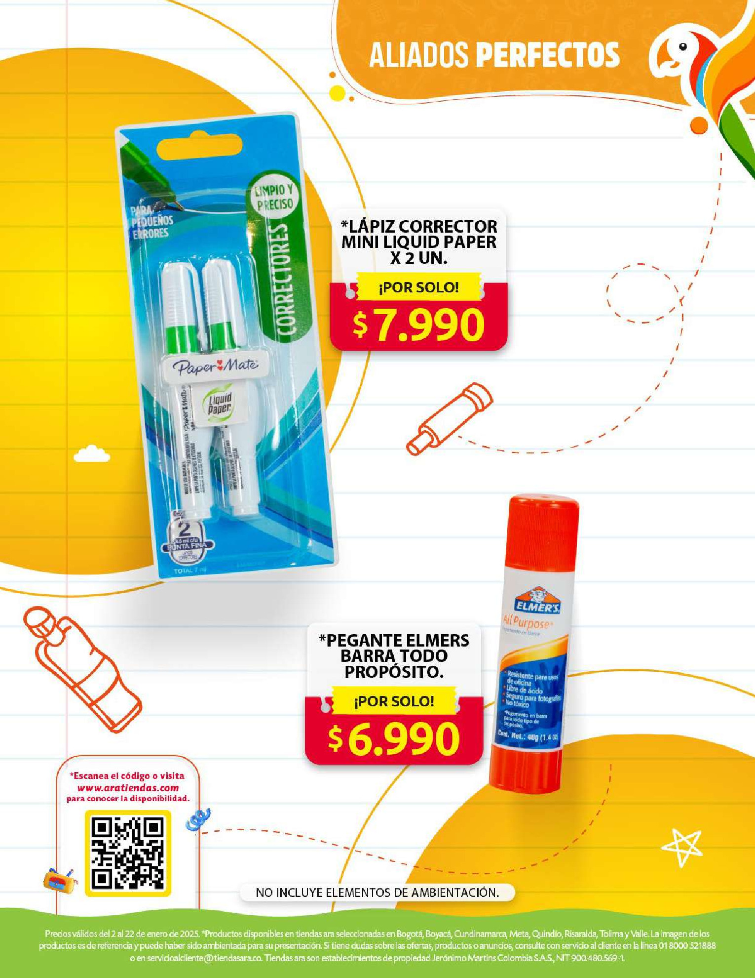 Ara stores Colombia Offers from 2 to 22 January 2025 Back to School Deals