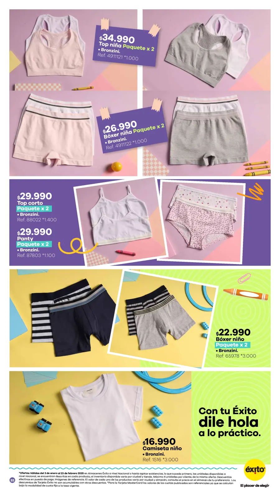 Page 53 dans Offres de la saison scolaire chez Éxito Colombie