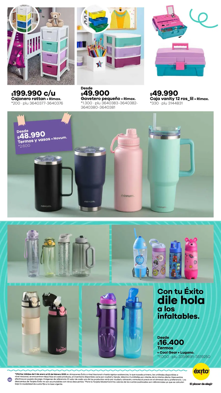 Page 128 dans Offres de la saison scolaire chez Éxito Colombie