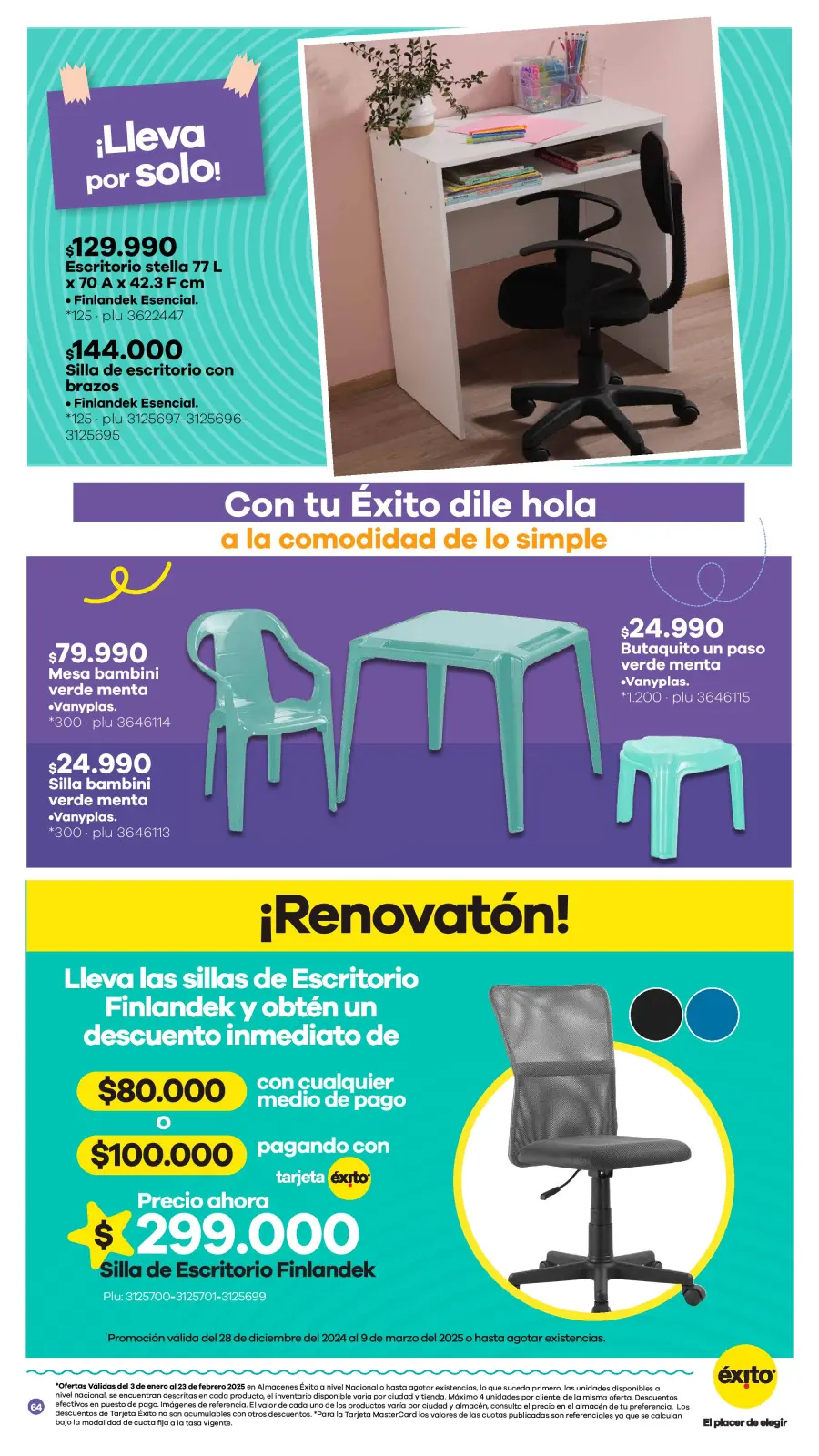 Page 129 dans Offres de la saison scolaire chez Éxito Colombie