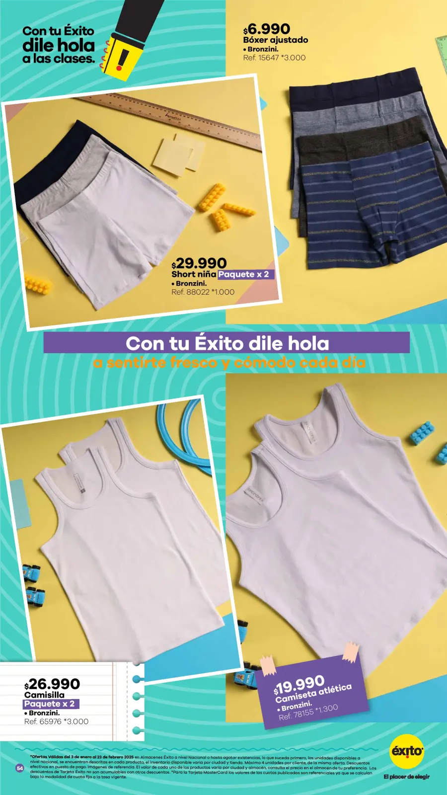 Page 54 dans Offres de la saison scolaire chez Éxito Colombie