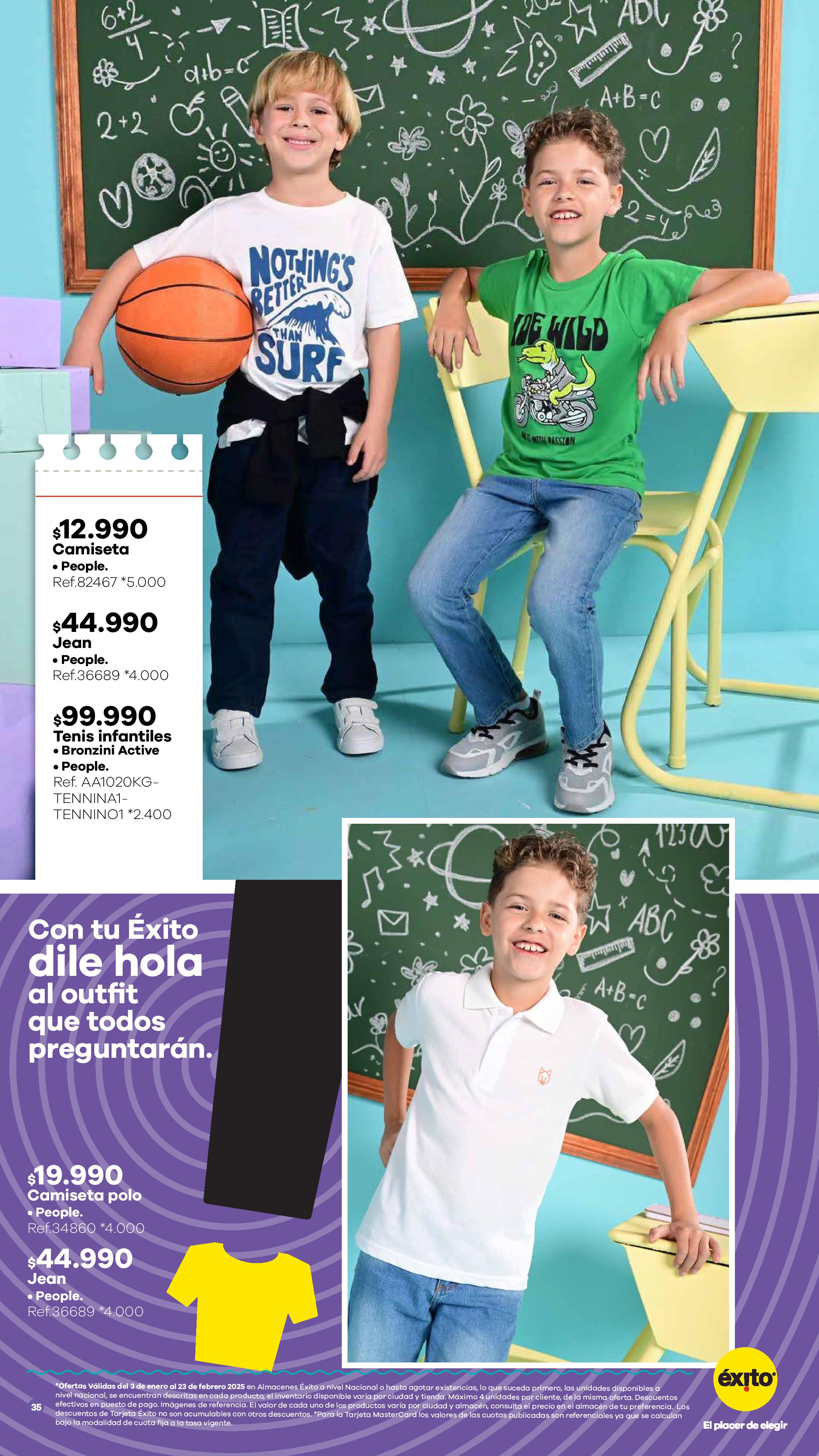 Éxito Colombia Offers from 3 January to 23 February 2025 SCHOOL SEASON Deals