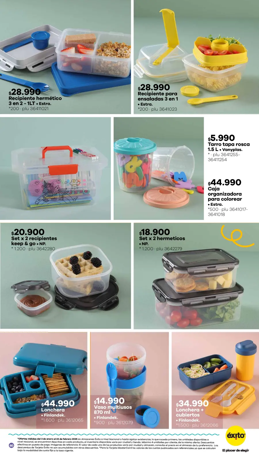 Page 125 dans Offres de la saison scolaire chez Éxito Colombie