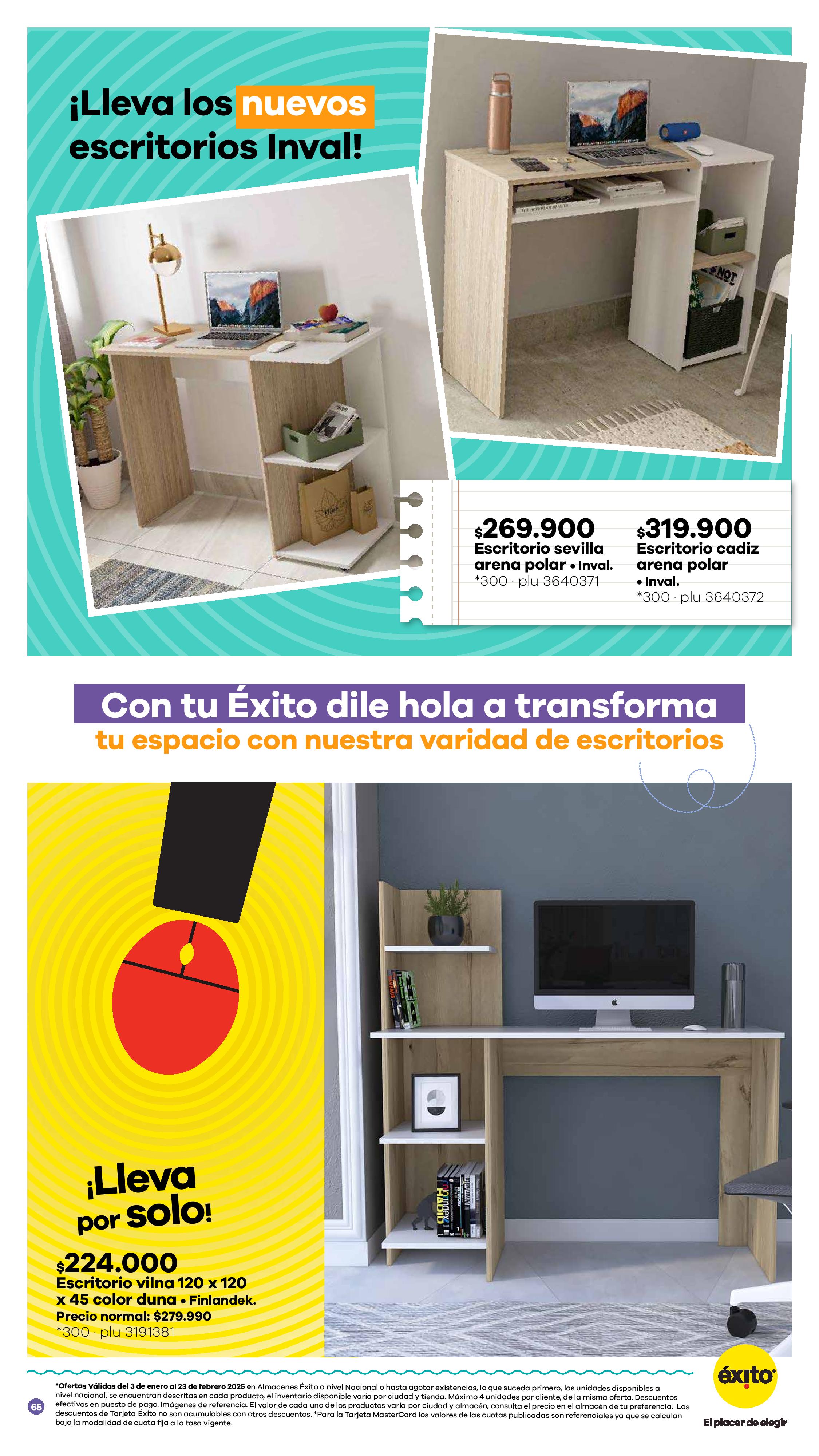 Éxito Colombia Offers from 3 January to 23 February 2025 SCHOOL SEASON Deals